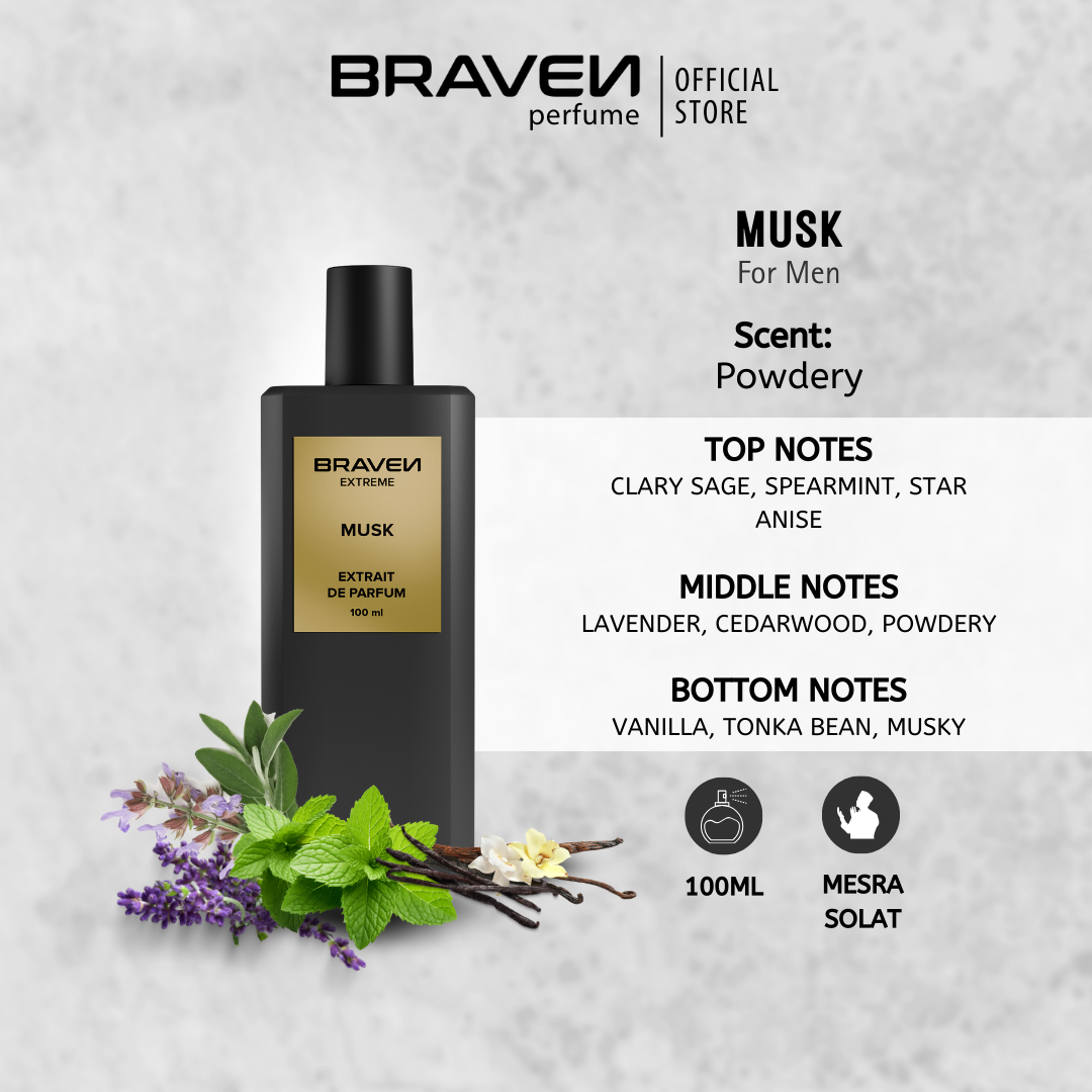 Braven Perfume Combo Set - Buy 2 Get 3 - Extreme Aqua + Extreme Musk