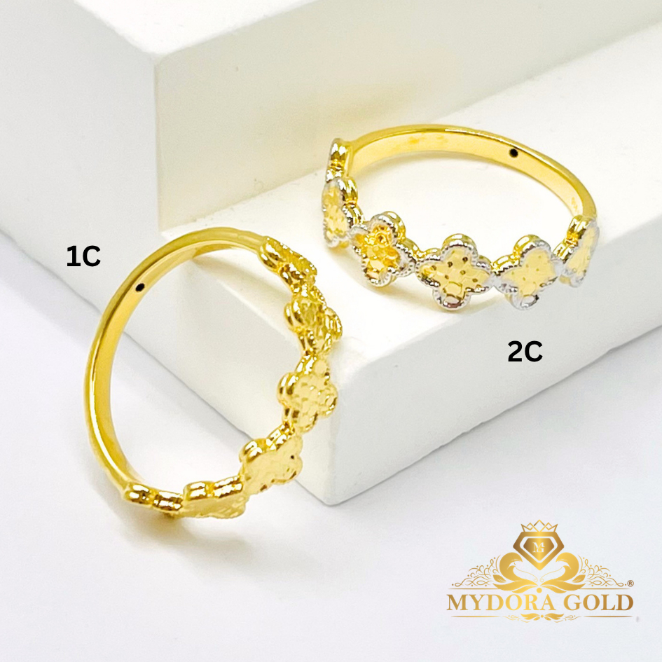 MYDORA Cincin Sisik Clover (5G) l EMAS 916/22K