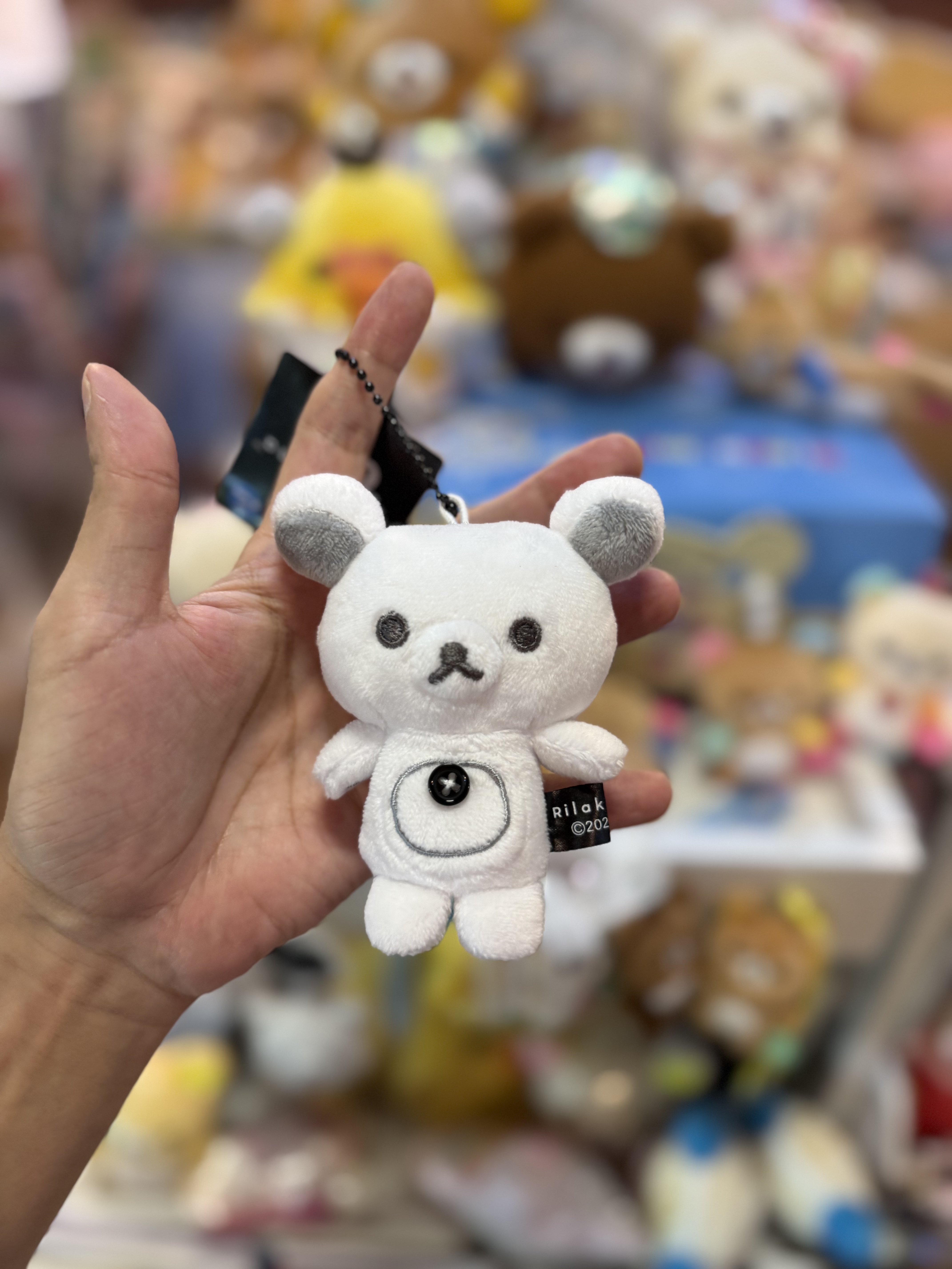 《現貨》全新Rilakkuma黑白造型指偶掛飾