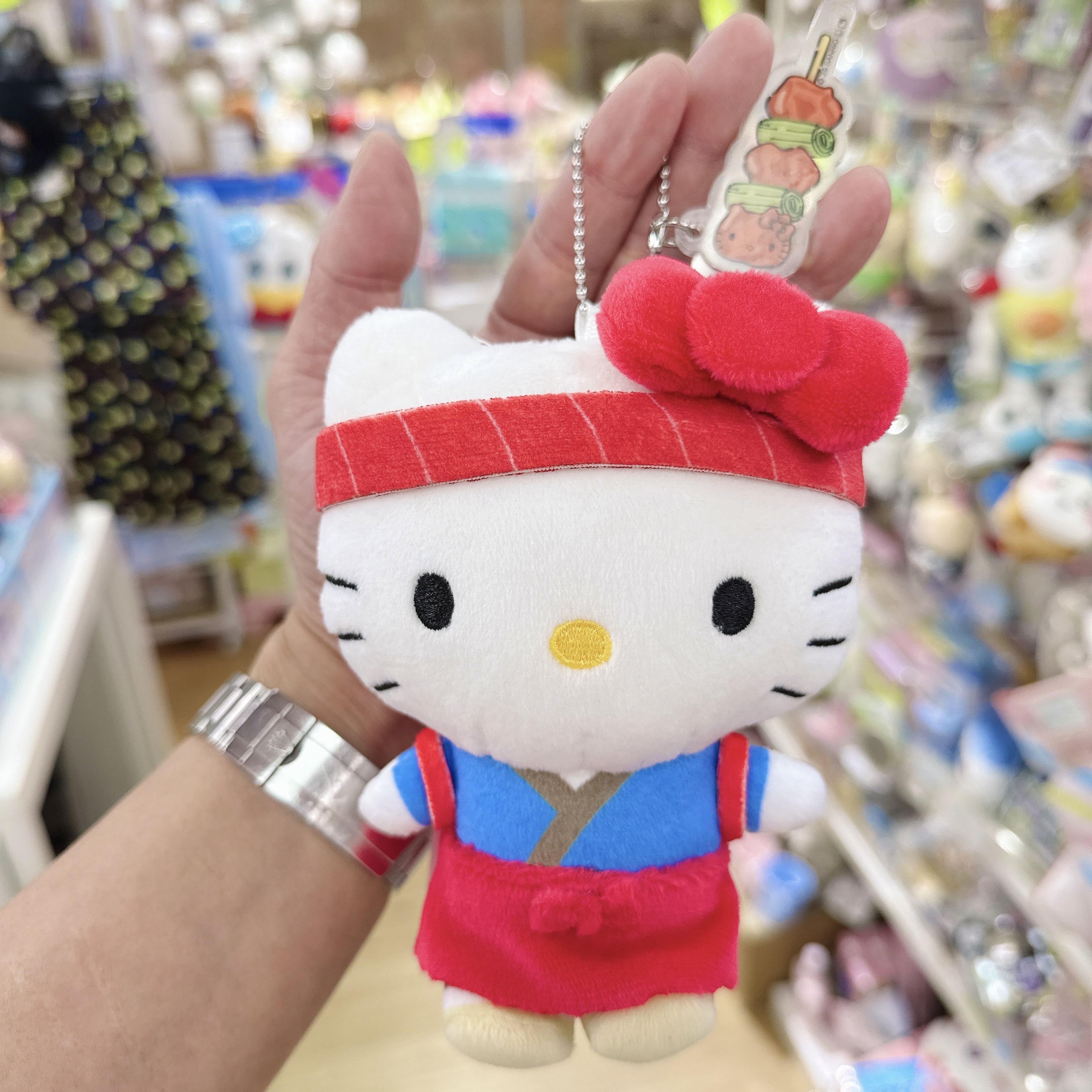 日本限定版Hello Kitty廚師造型公仔掛飾