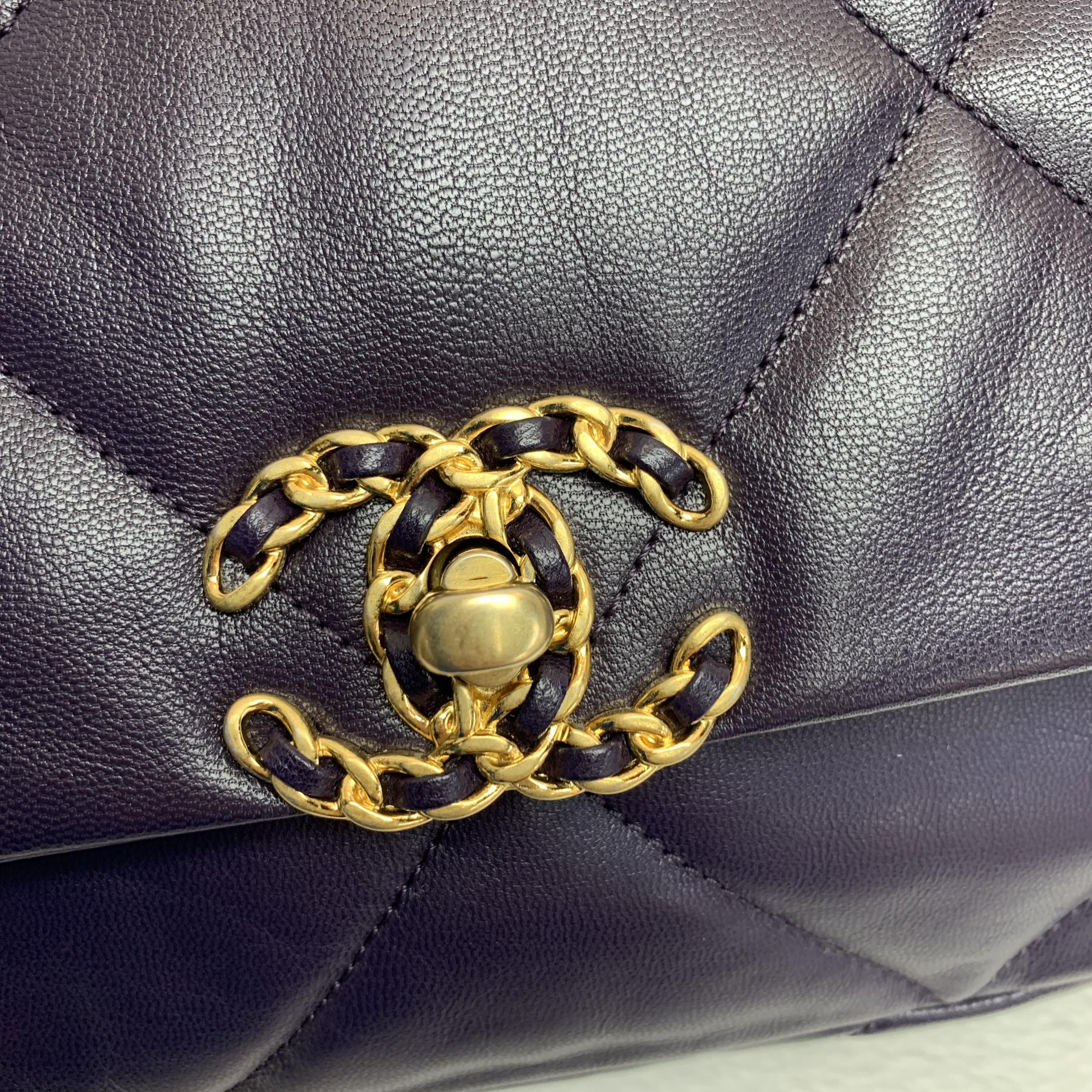 罕有近三折❤️‍🔥Chanel 19bag 紫色金銀