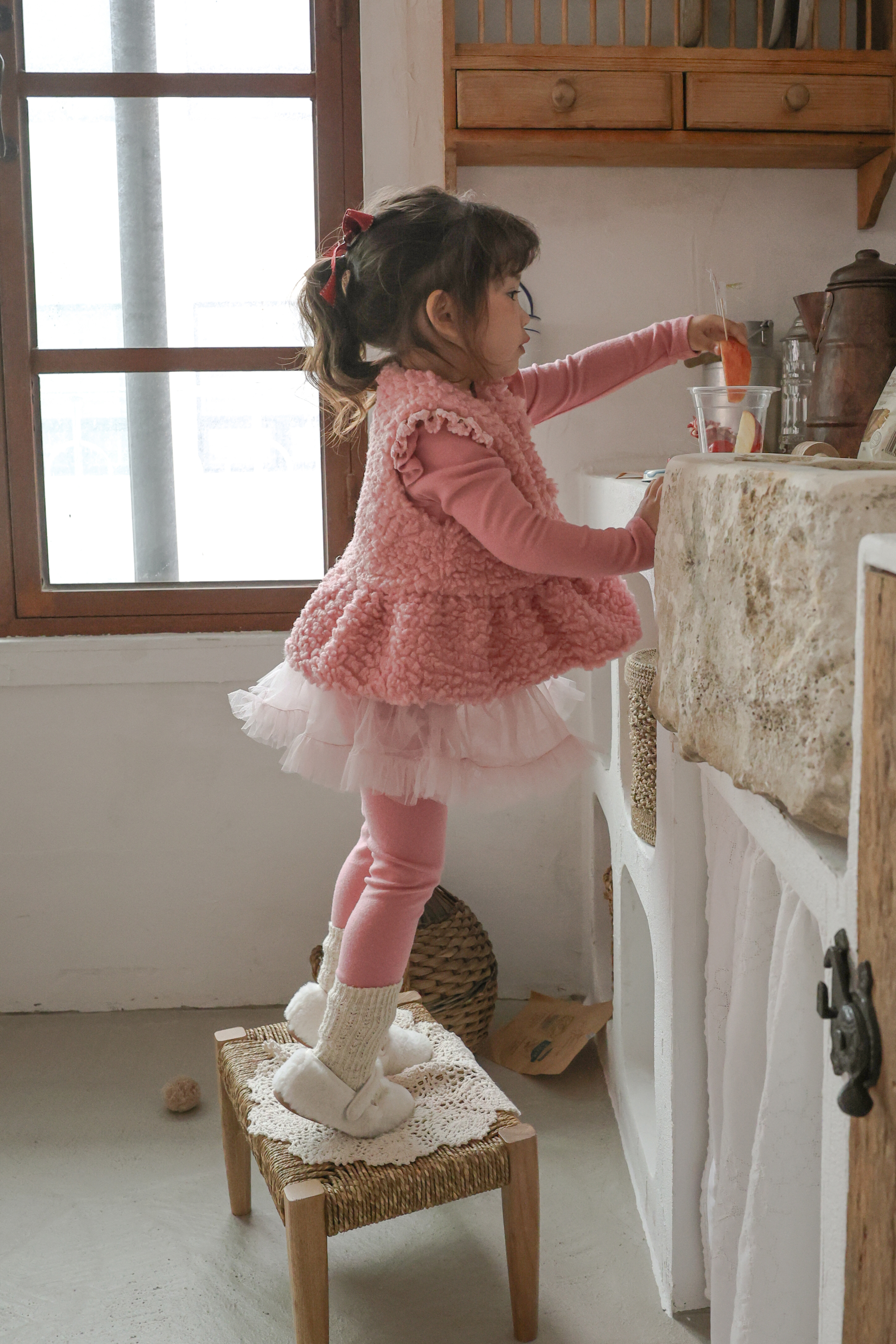 FLO | Pposong fur vest Pink