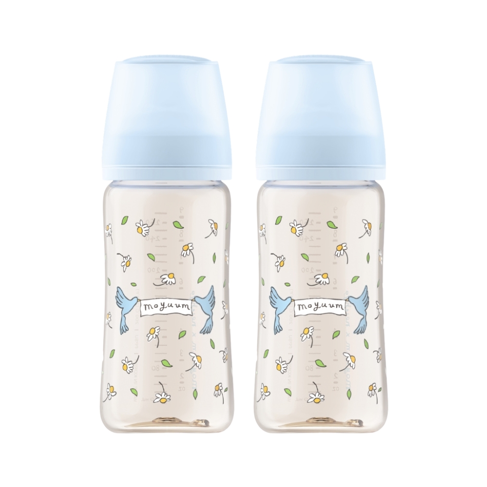 Moyuum  - PPSU 寬口防漲氣奶瓶270ml(願望鴿子)x2件_B26012MY