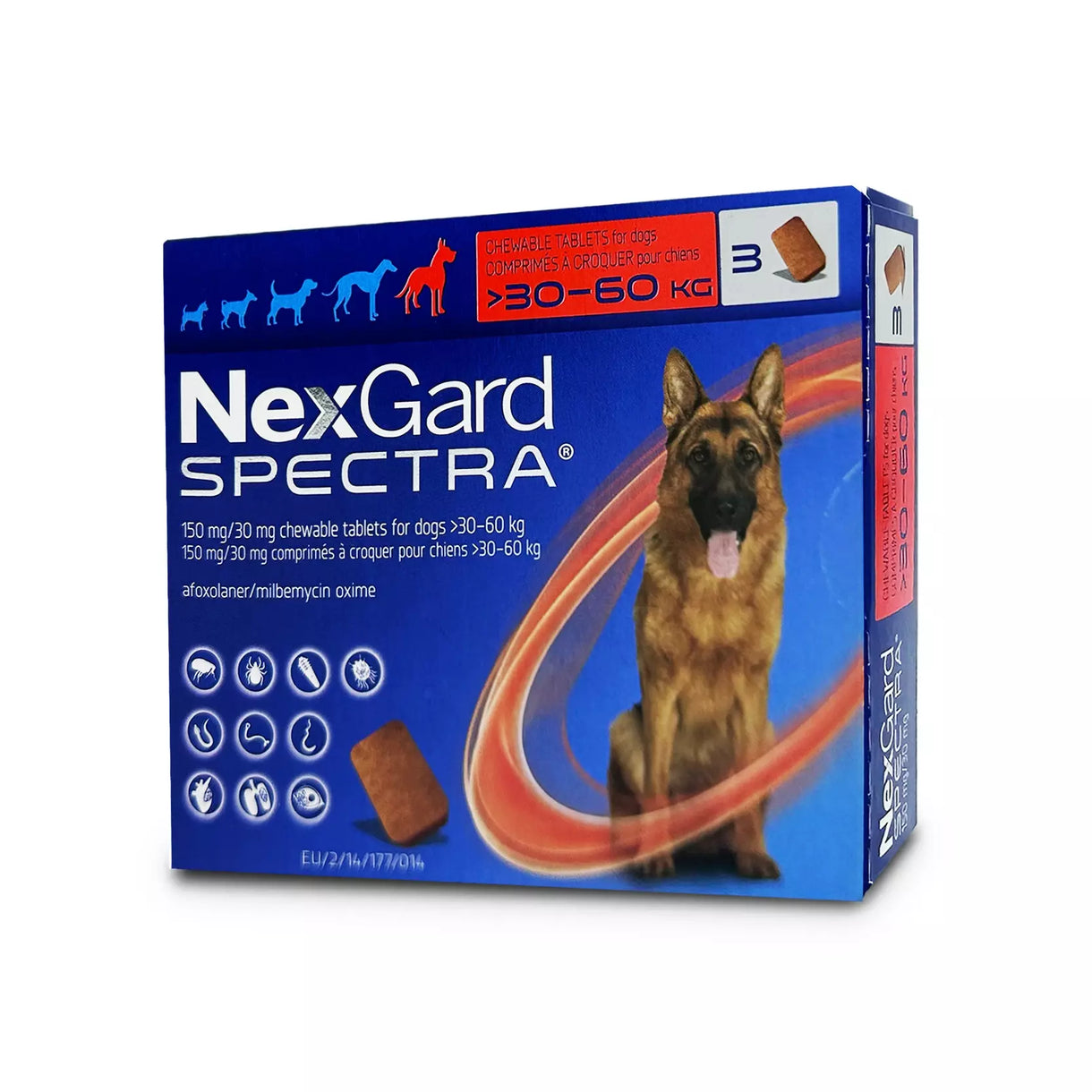 NexGard Spectra 全方位驅蟲口服咀嚼片 3粒裝