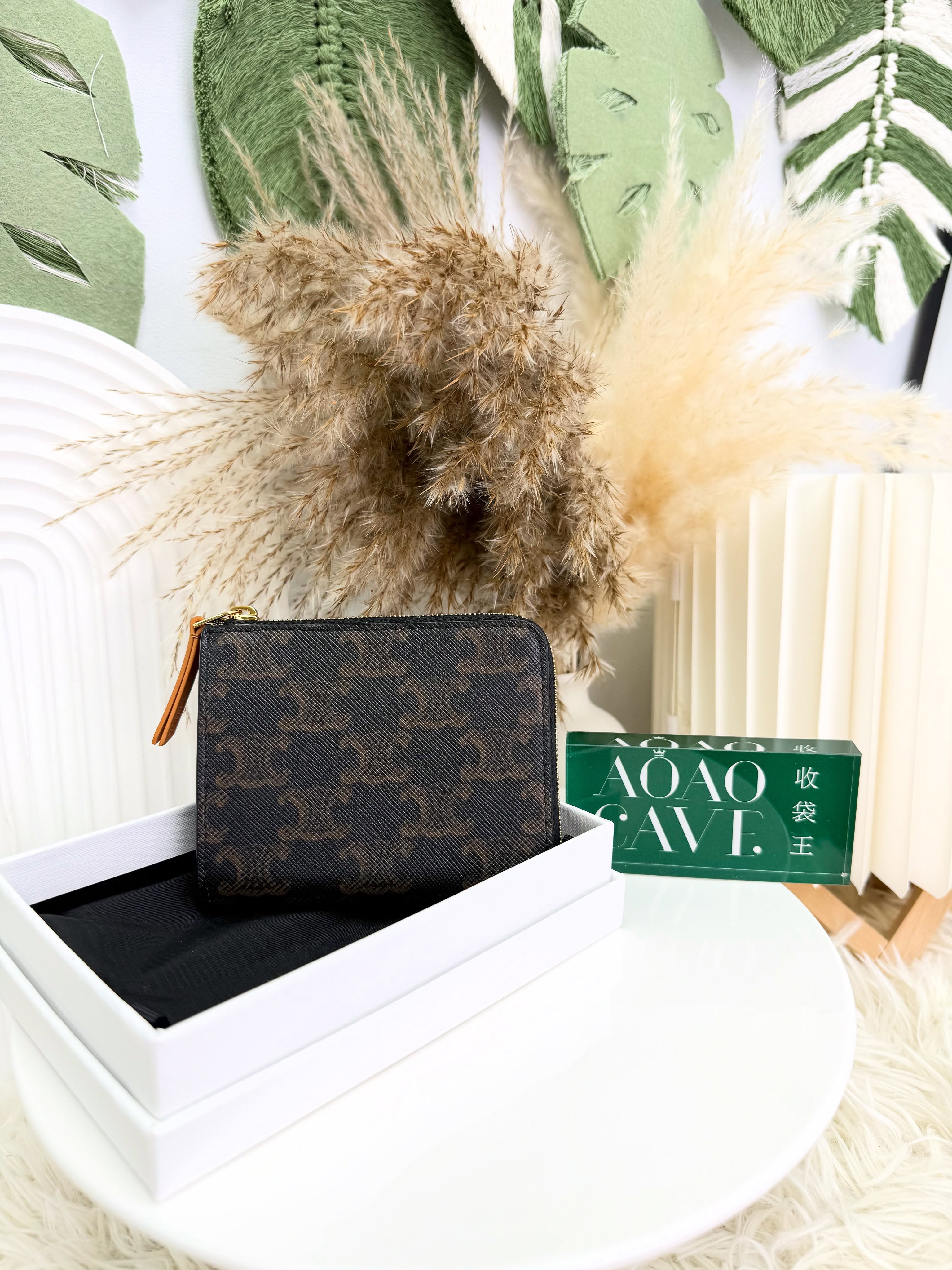 Celine🛍️全新💫老花短銀包👜全套🎁 