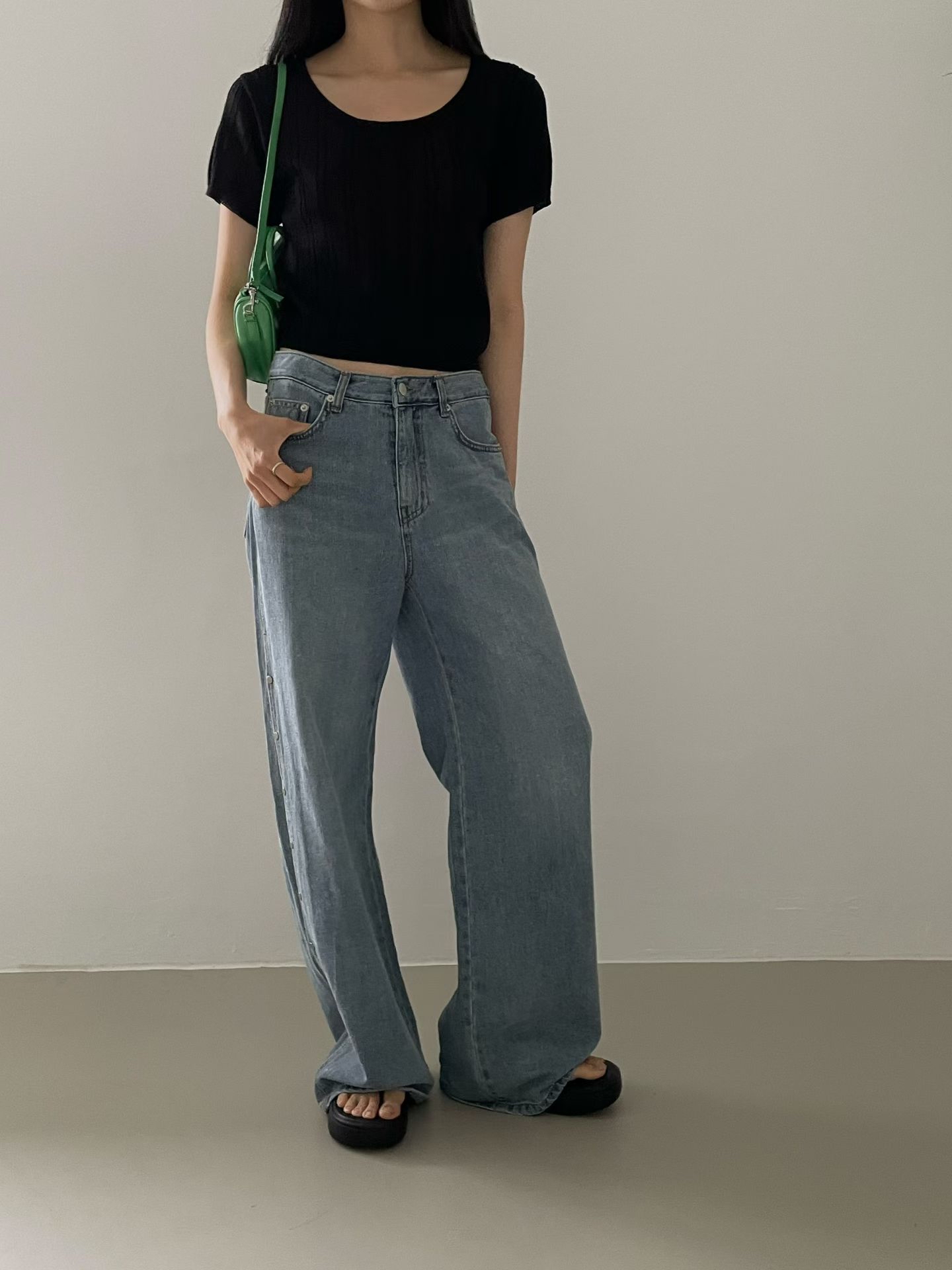 東大門女裝Find | button jeans
