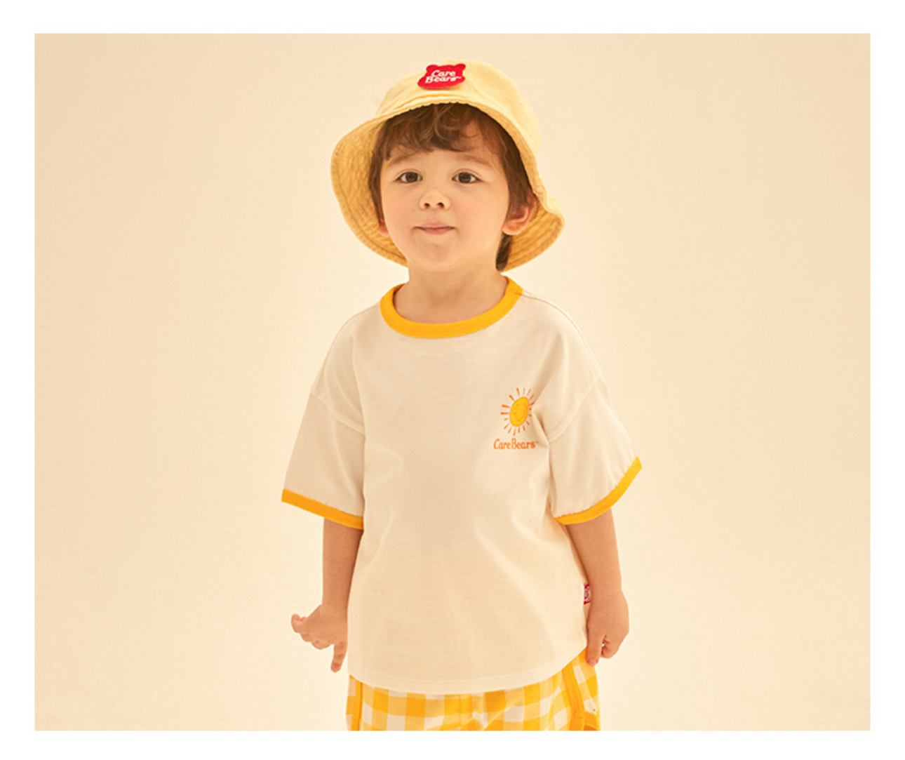 ☀️預訂 韓國直送☀️🇰🇷正版Care Bears兩色溫柔小熊印花格紋上下套裝