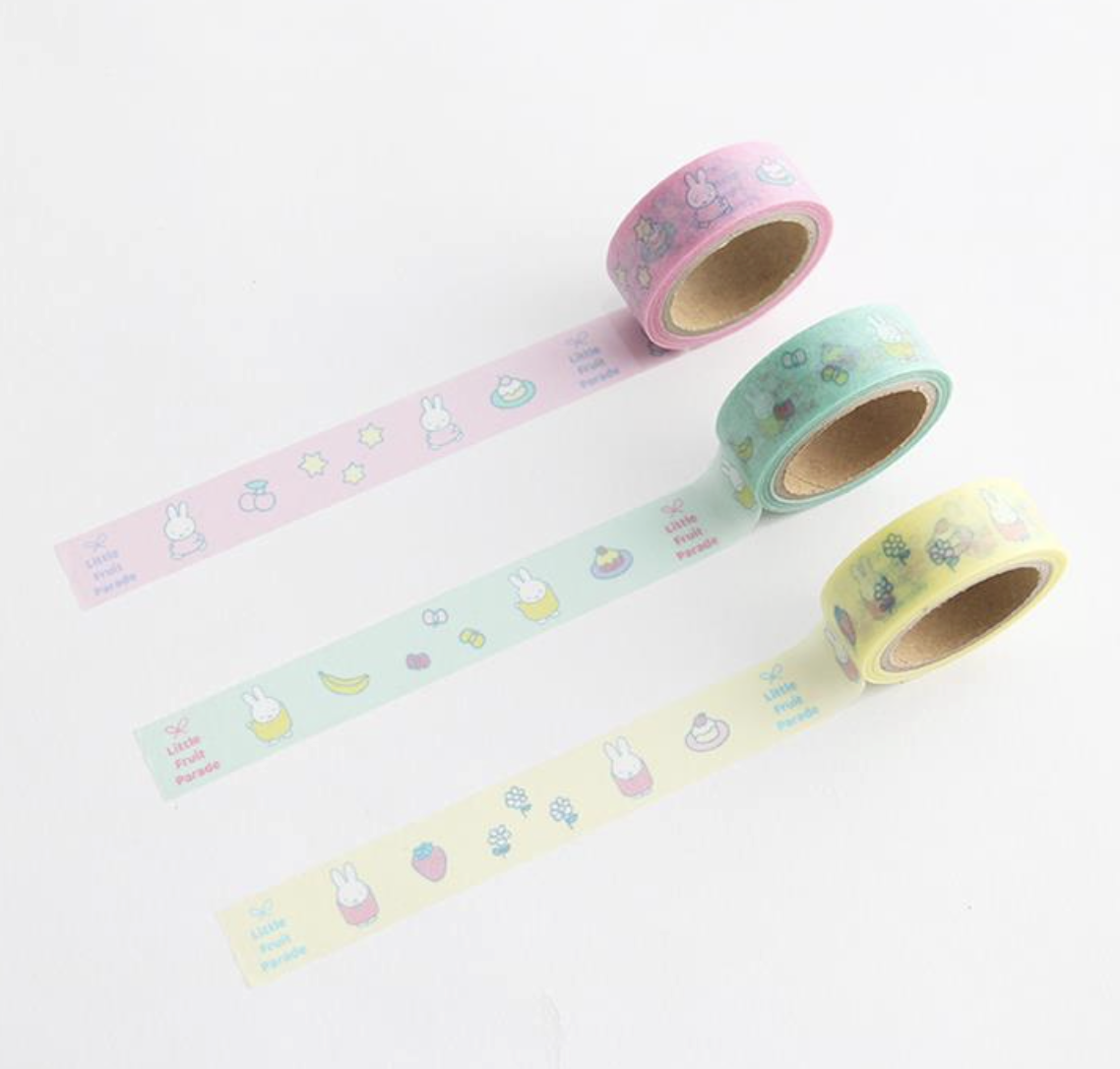 🐰Pre Order  - miffy 聯乘限定 Little Fruit Parade Note book / MT / Sticker  ( 📦 大約 5月中到貨, 若遇到缺貨或其它因素貨期會延遲 ）