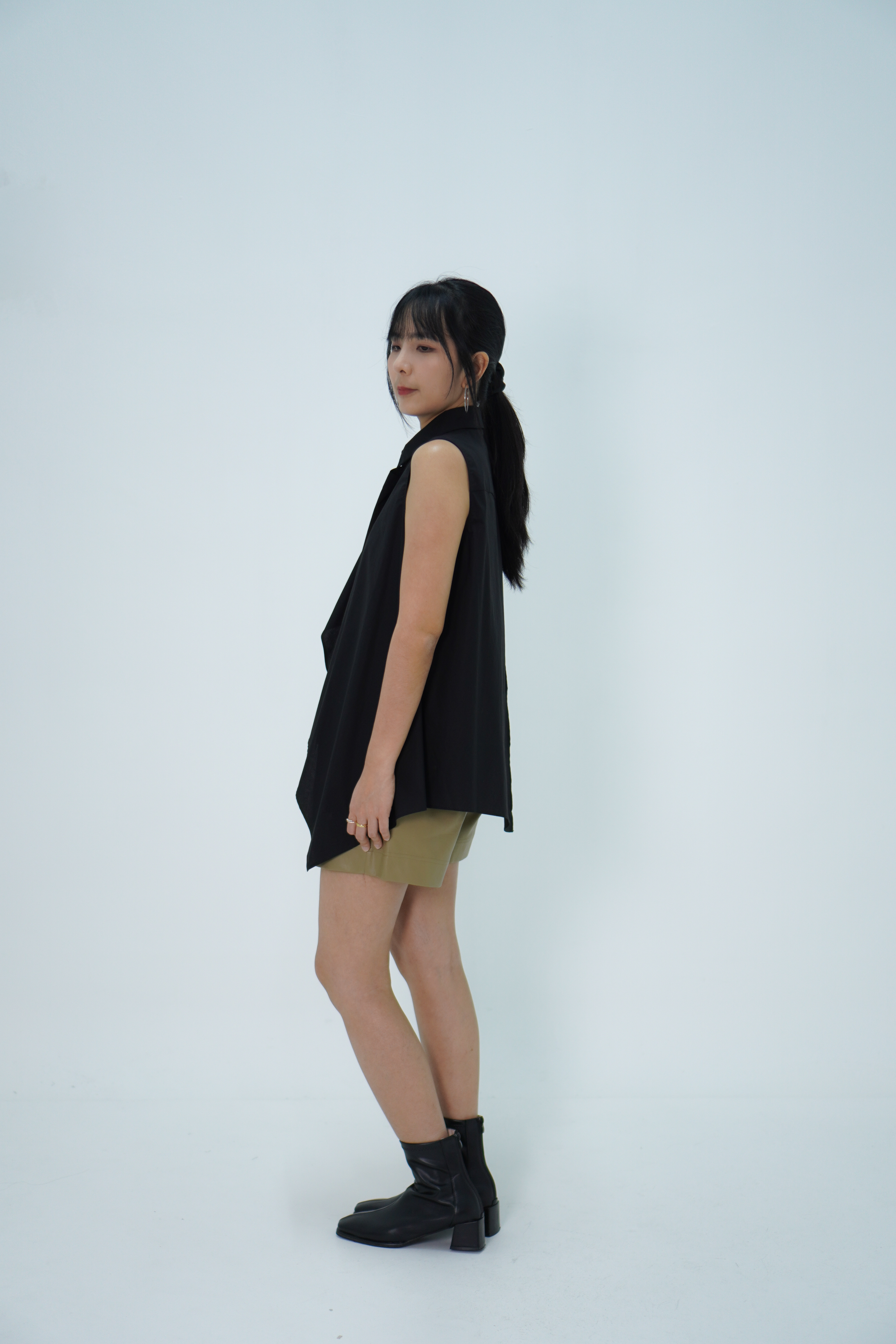 【设计师款】立领不规则衬衣