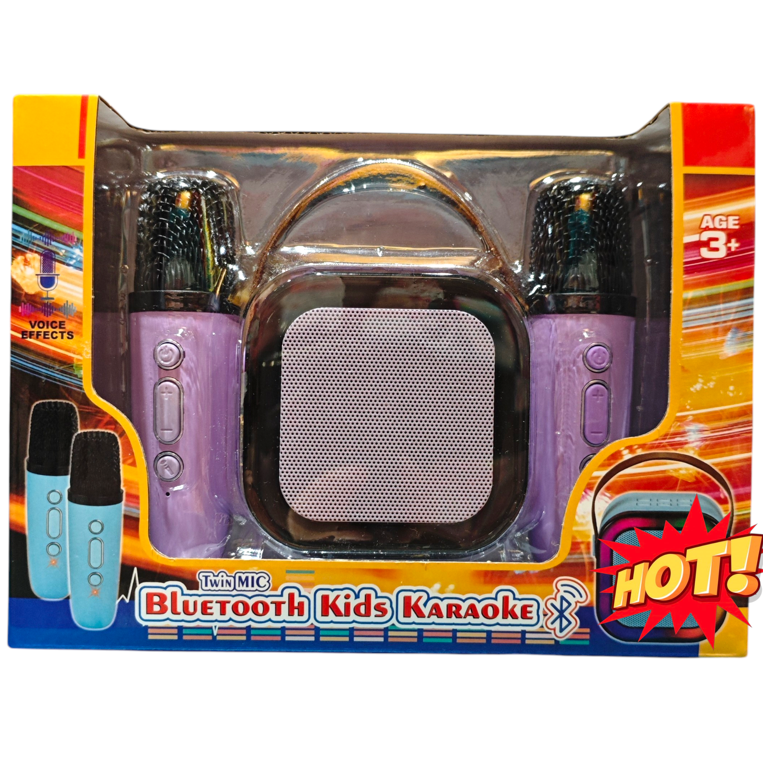 無線藍牙K歌咪套裝 兒童卡拉OK麥克風 雙咪音響組合 家庭KTV唱歌玩具 兒童禮物