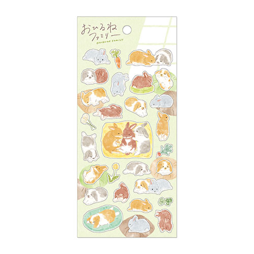 入眠動物貼紙系列 兔子