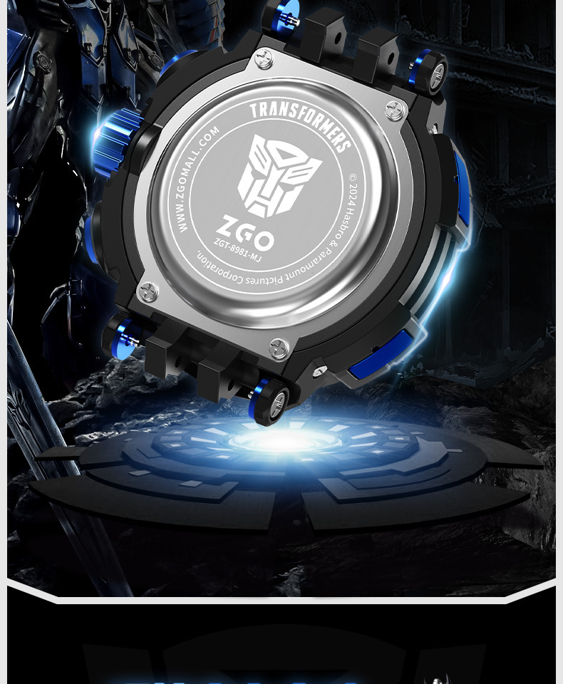 多款選擇/2隻起各減$ 10。🤖⚡ ZGO × Transformers 變形金剛聯名電子錶 ⚡🤖