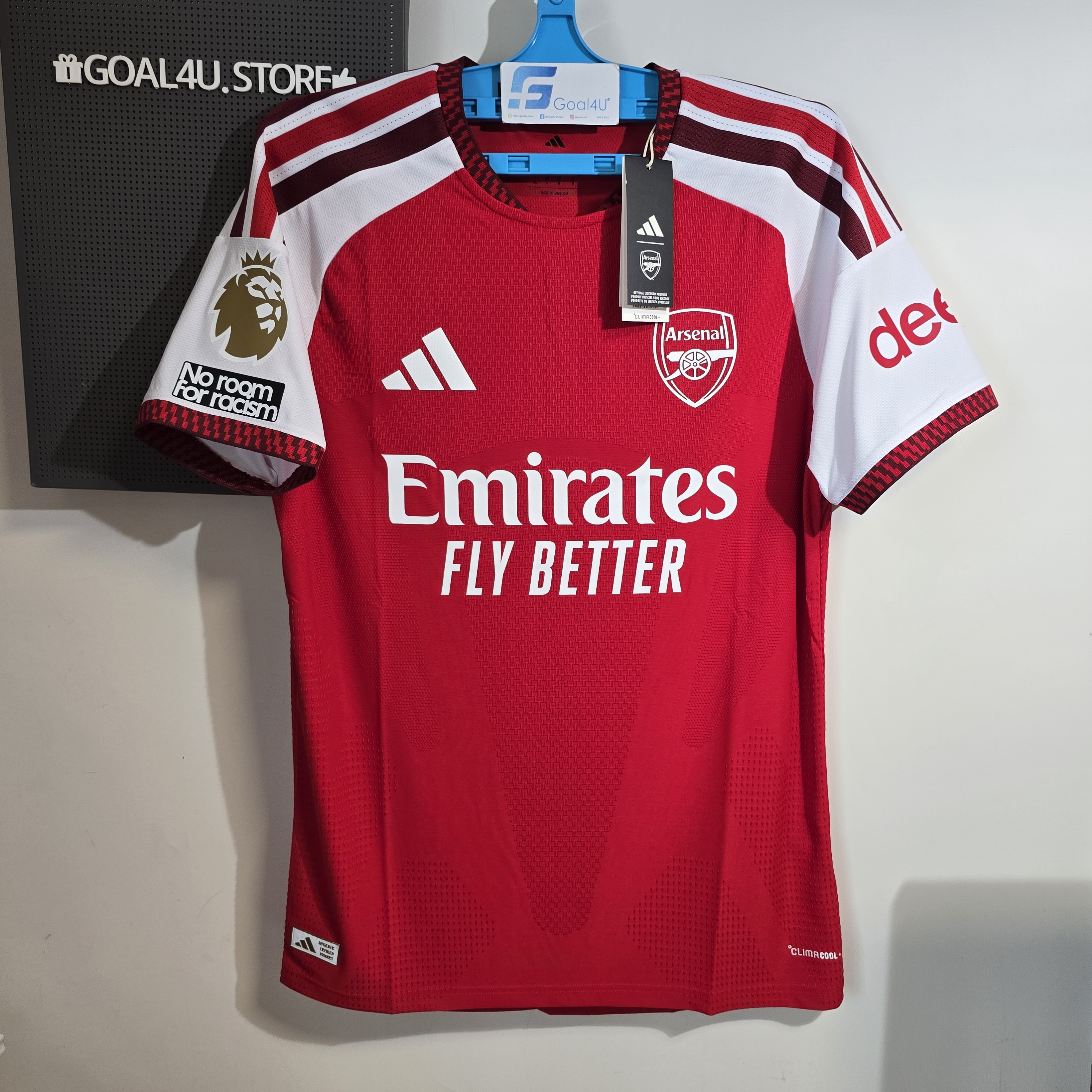 🔴⚪融合酋長球場建築美學 Adidas Arsenal 阿仙奴 2026-27 主場 Authentic 球員版球衣 (可加印字章) JZ3165