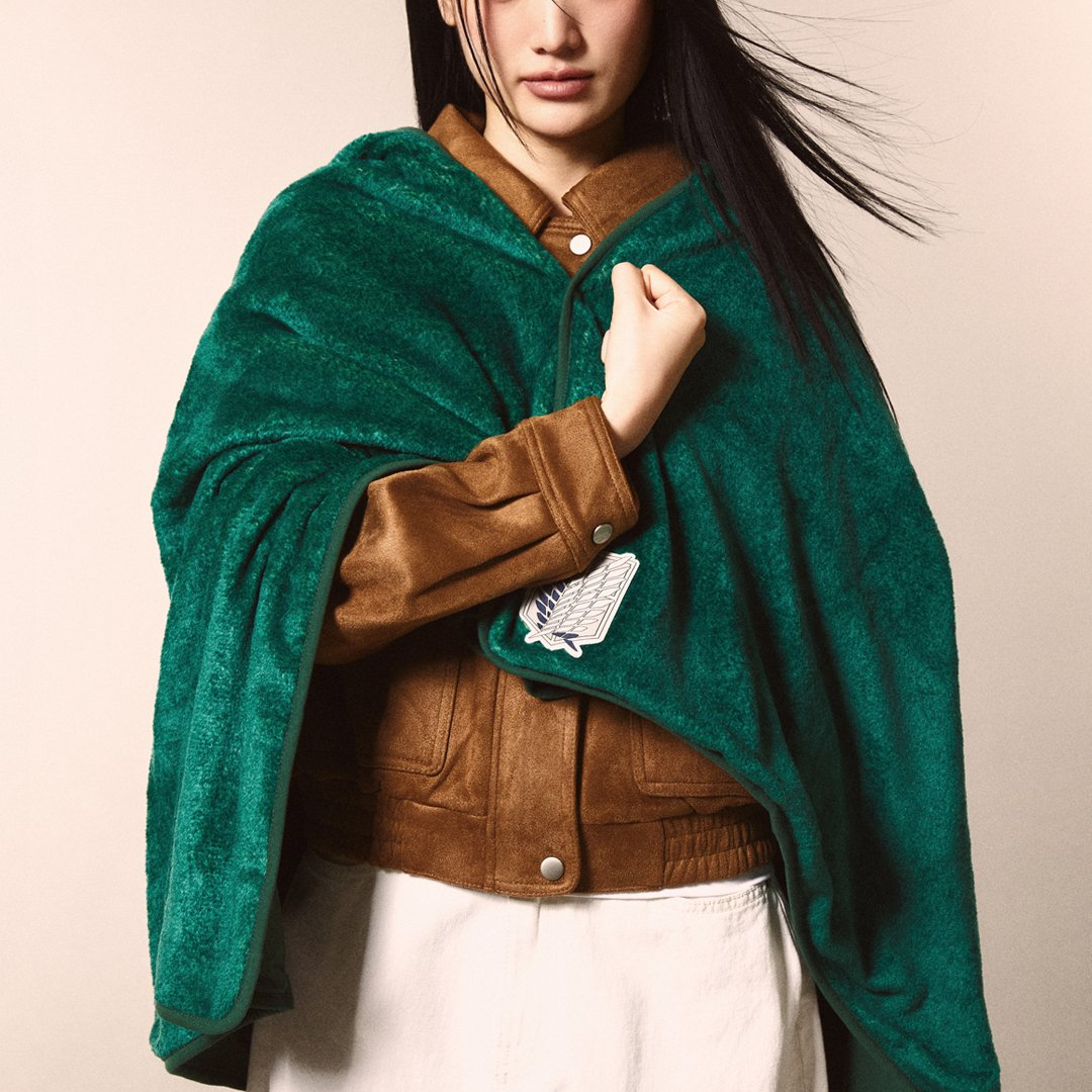 [進擊的巨人 x SPAO] HOODED BLANKET