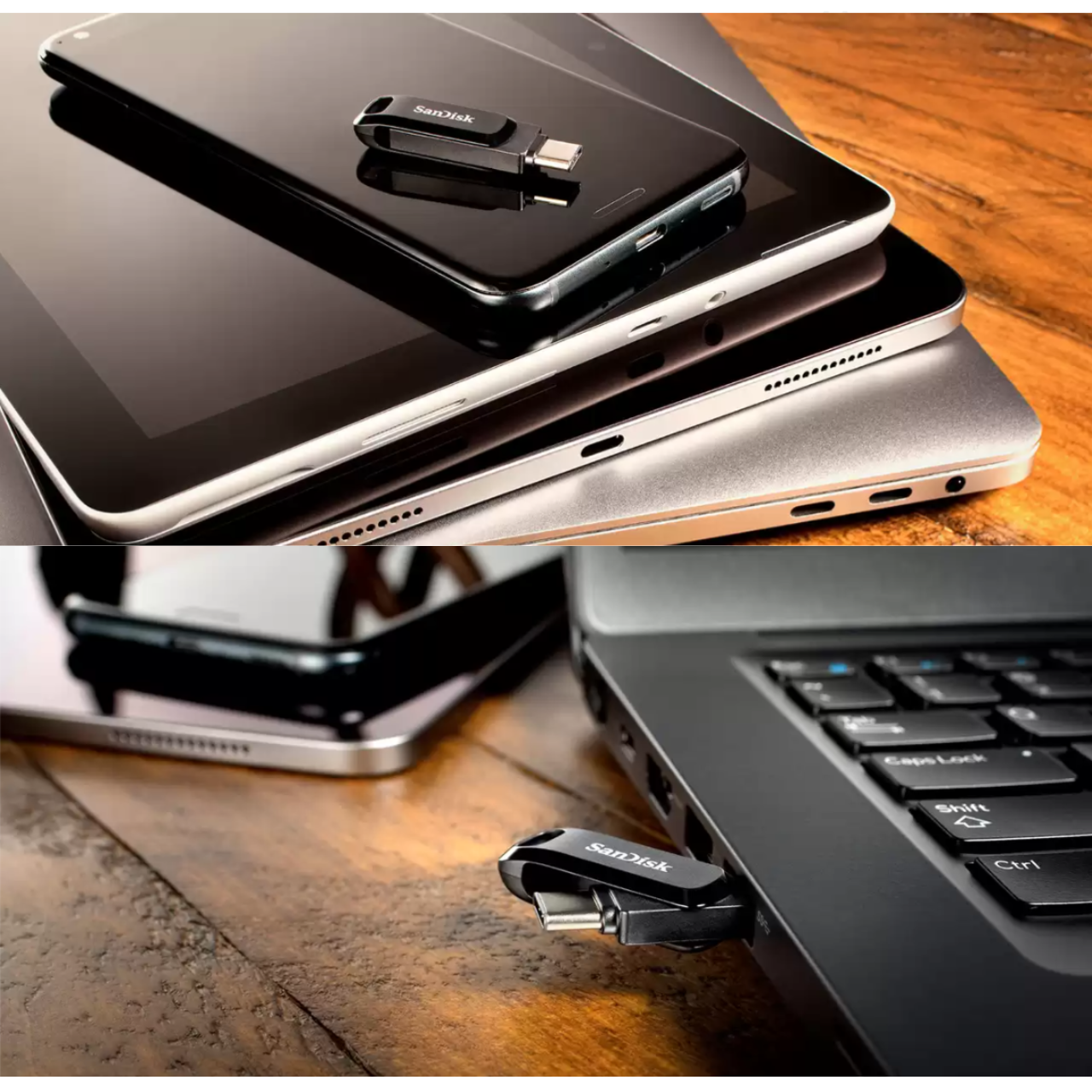 SanDisk 至尊高速™ OTG USB 3.2 (Type-C™) 隨身碟（黑色）