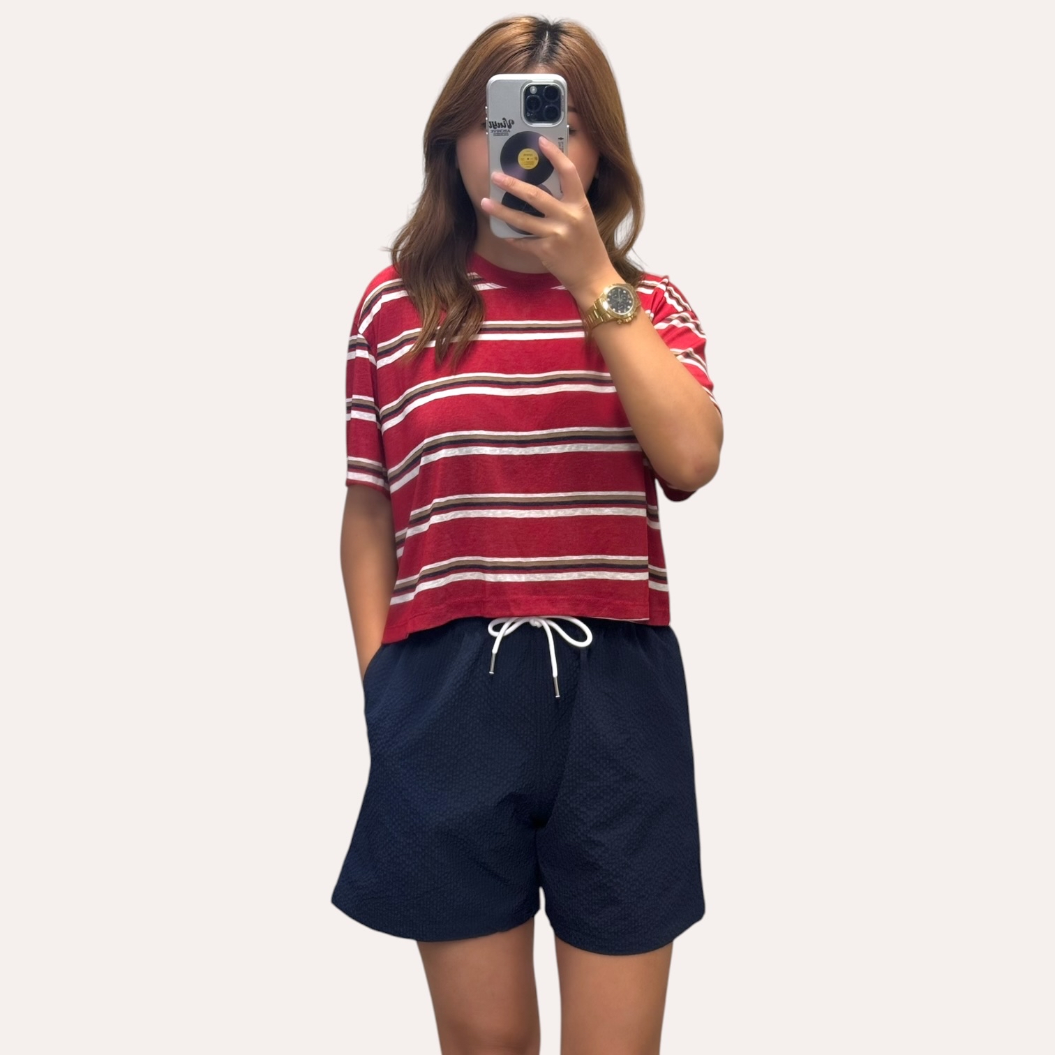 221396 橫間短Tee