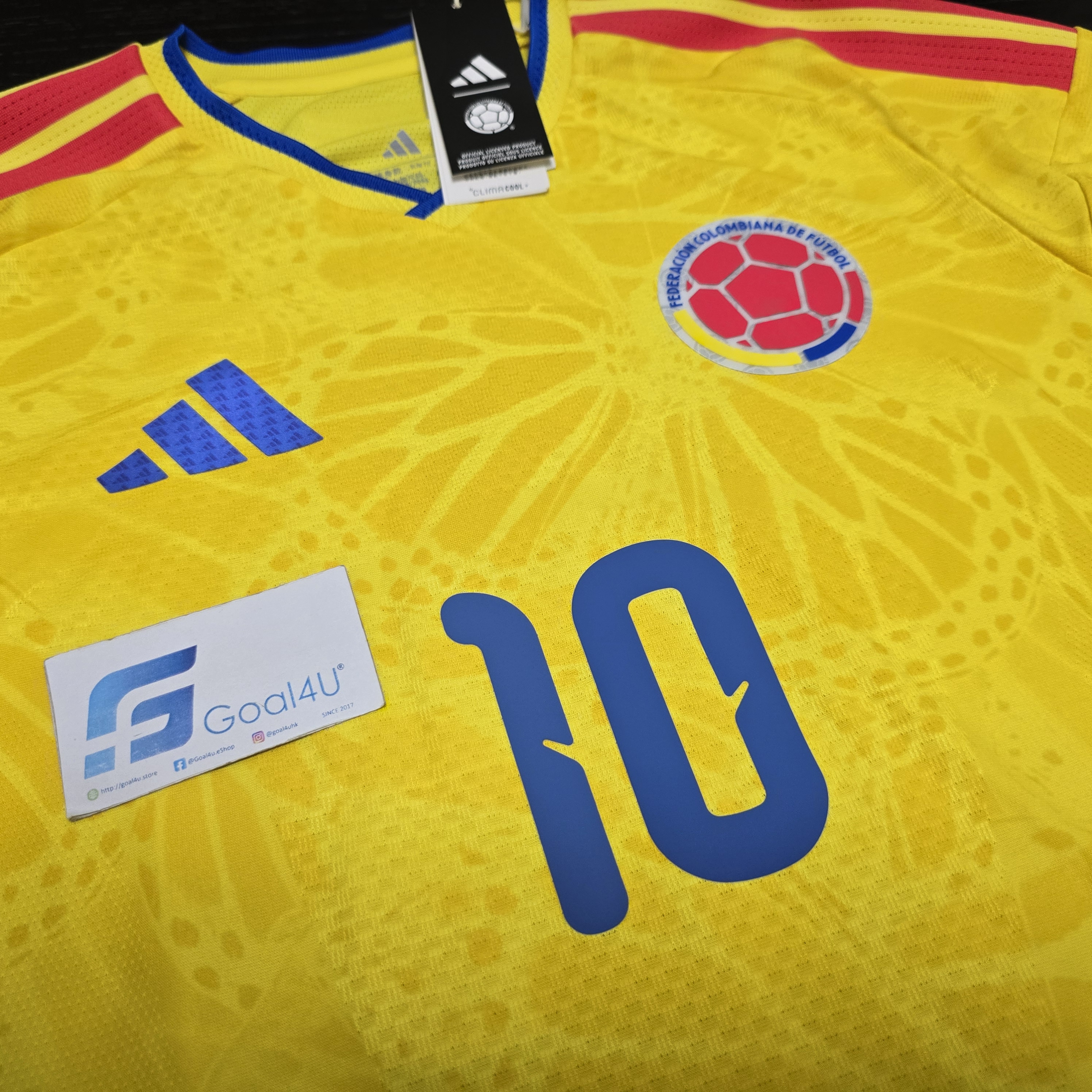 💛 Adidas Colombia 哥倫比亞 2025-26 主場球員版球衣 (可加印字章) JL6971