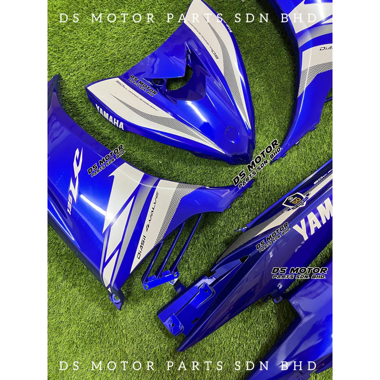 YAMAHA LC135 V2 V3 V4 Cover Set 50th Biru