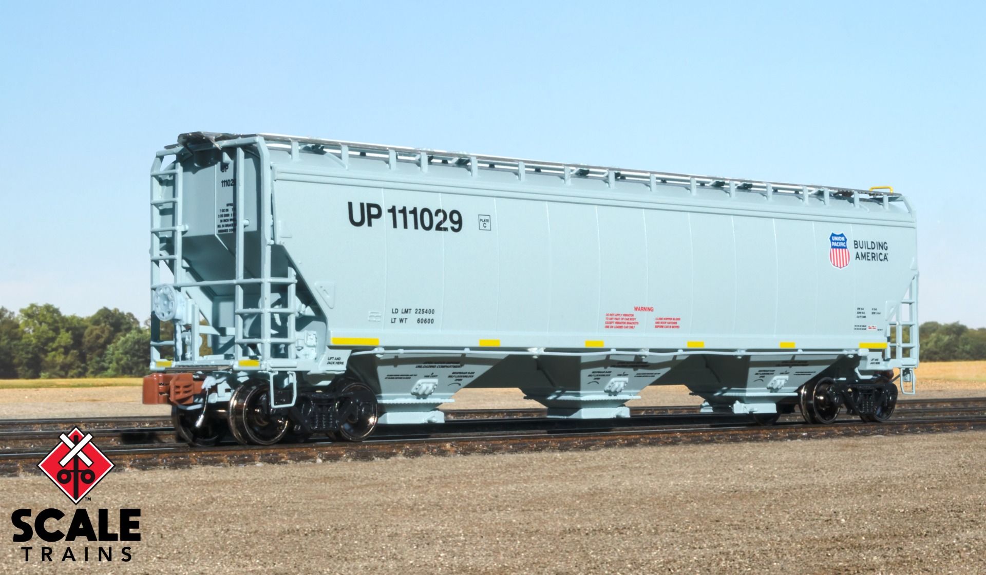 UP Gunderson 5188 Covered Hopper, Union Pacific/High Reporting Marks Scaletrains N