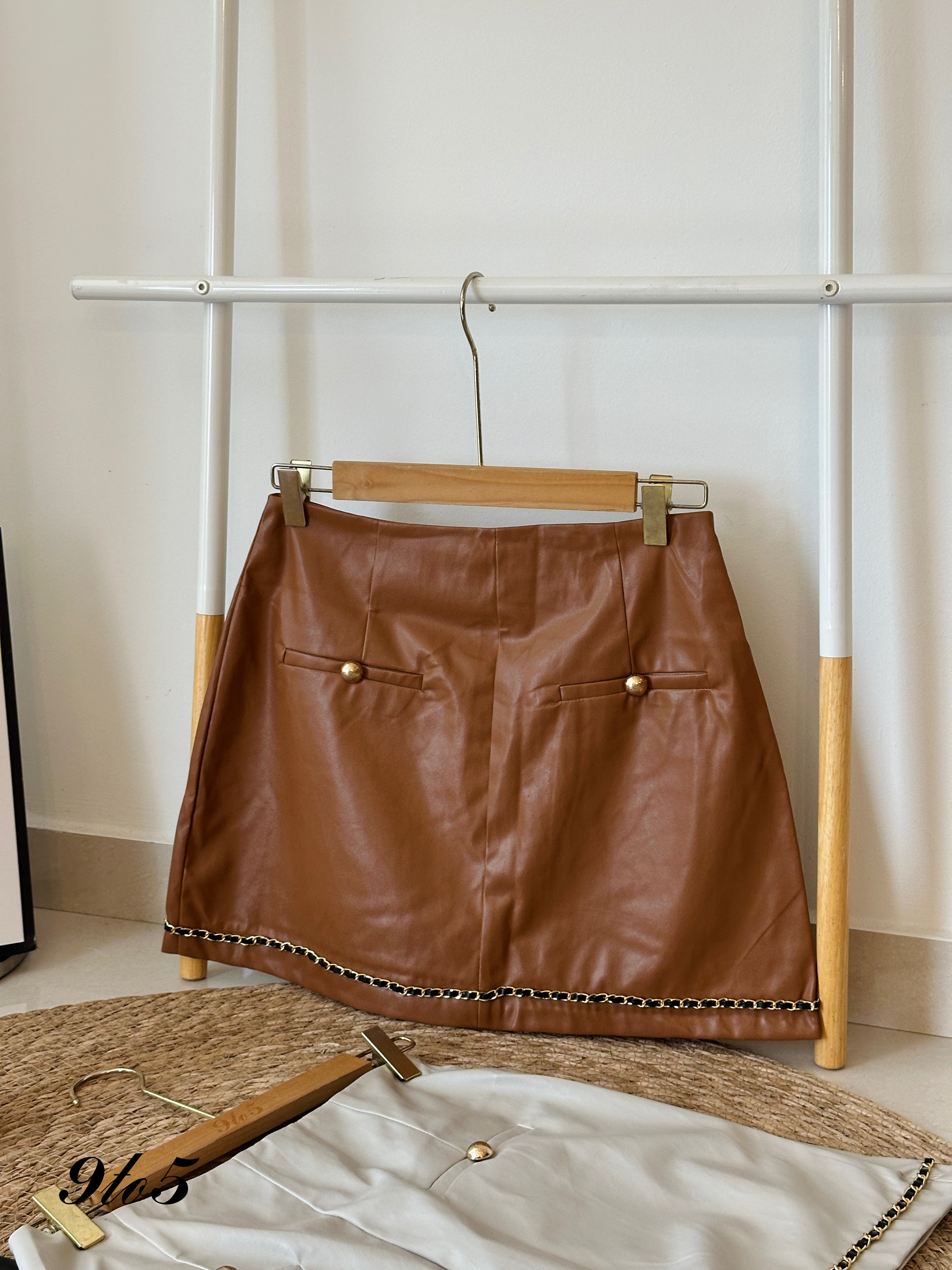 S1785 Leather Short Skirt - 3 Colors