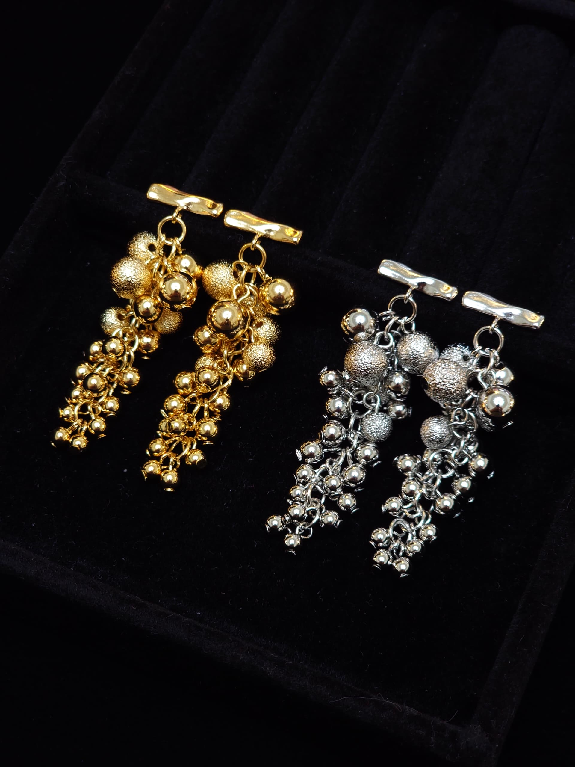 Grape Cluster Stud Earrings