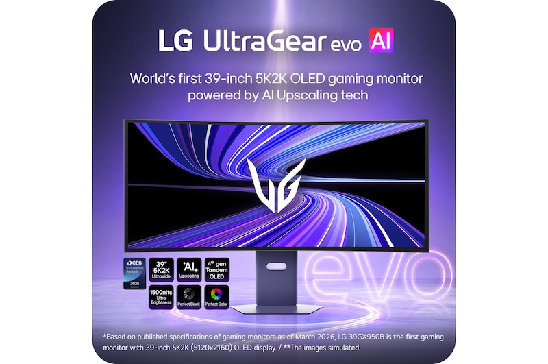 LG UltraGear evo OLED 39GX950B-B