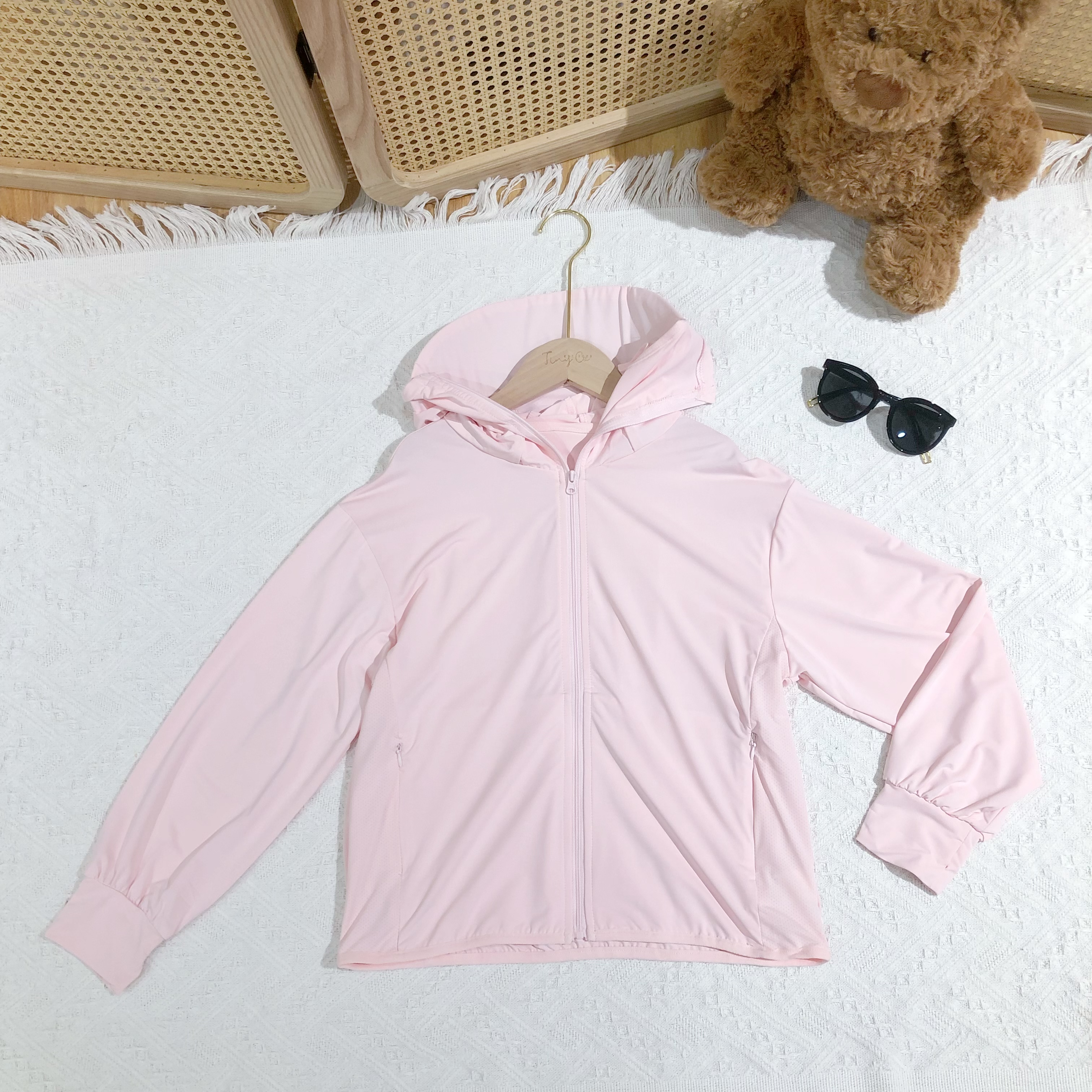 Girls Sun Protective Hooded Jacket