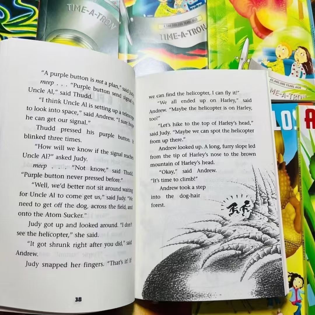 美國小學推薦Andrew Lost 微觀世界18冊英文青少年科學科普小百科送音頻全套