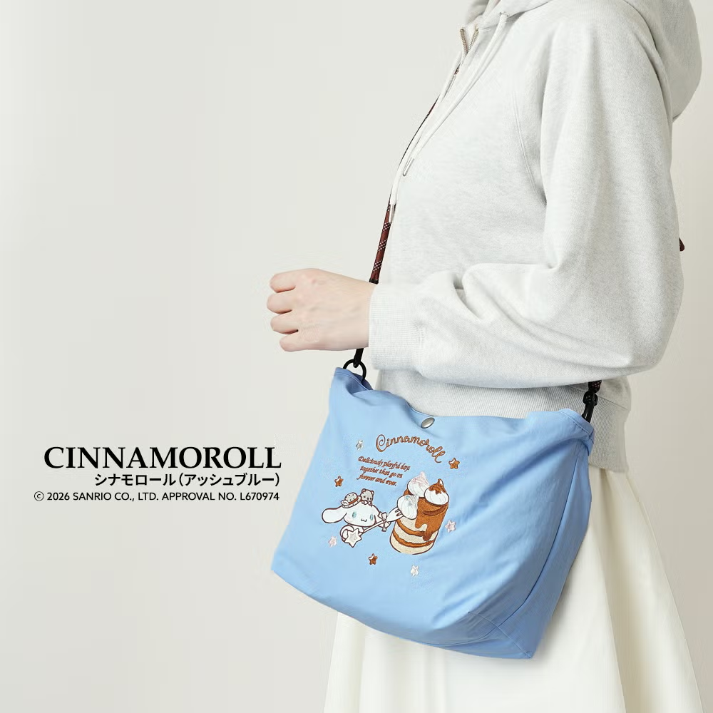 【日本直送】Sanrio × unify 輕量撥水加工刺繡兩用袋 4L