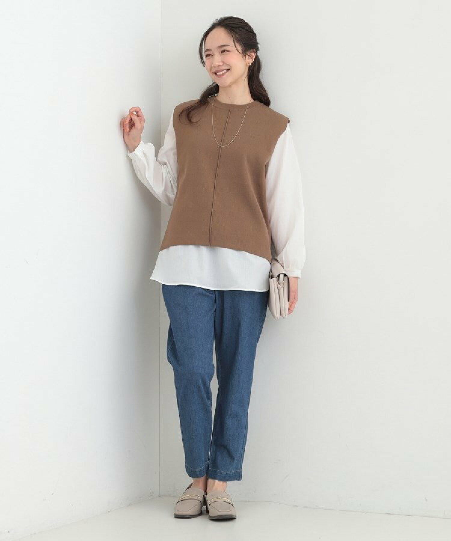 🆕【⭐訂購⭐】  🇯🇵日本直送 🌀百搭時尚針織背心+襯衫 兩件式套裝［4款選］🌀 [ELCA-0070][260319]