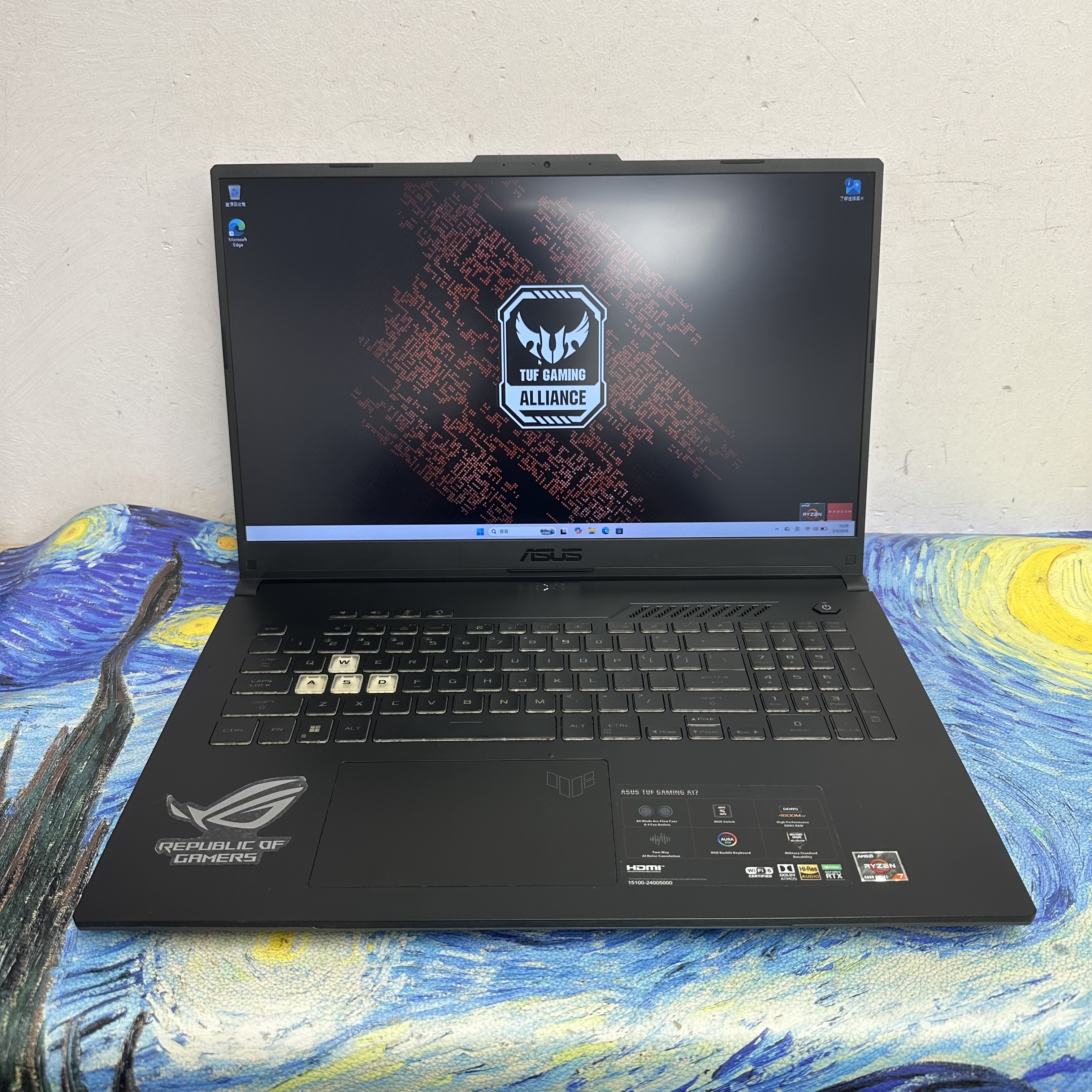 (性價比高RTX ASUS TUF❤️‍🔥電競機)ASUS AMD Ryzen 7 6800H /24GB Ram/1TB SSD/RTX 3060獨立顯示卡/144Hz高刷/TUF系列/RGB Keyboard/ Gaming Laptop / Notebook / Laptop / YouTube / Netflix / Win11