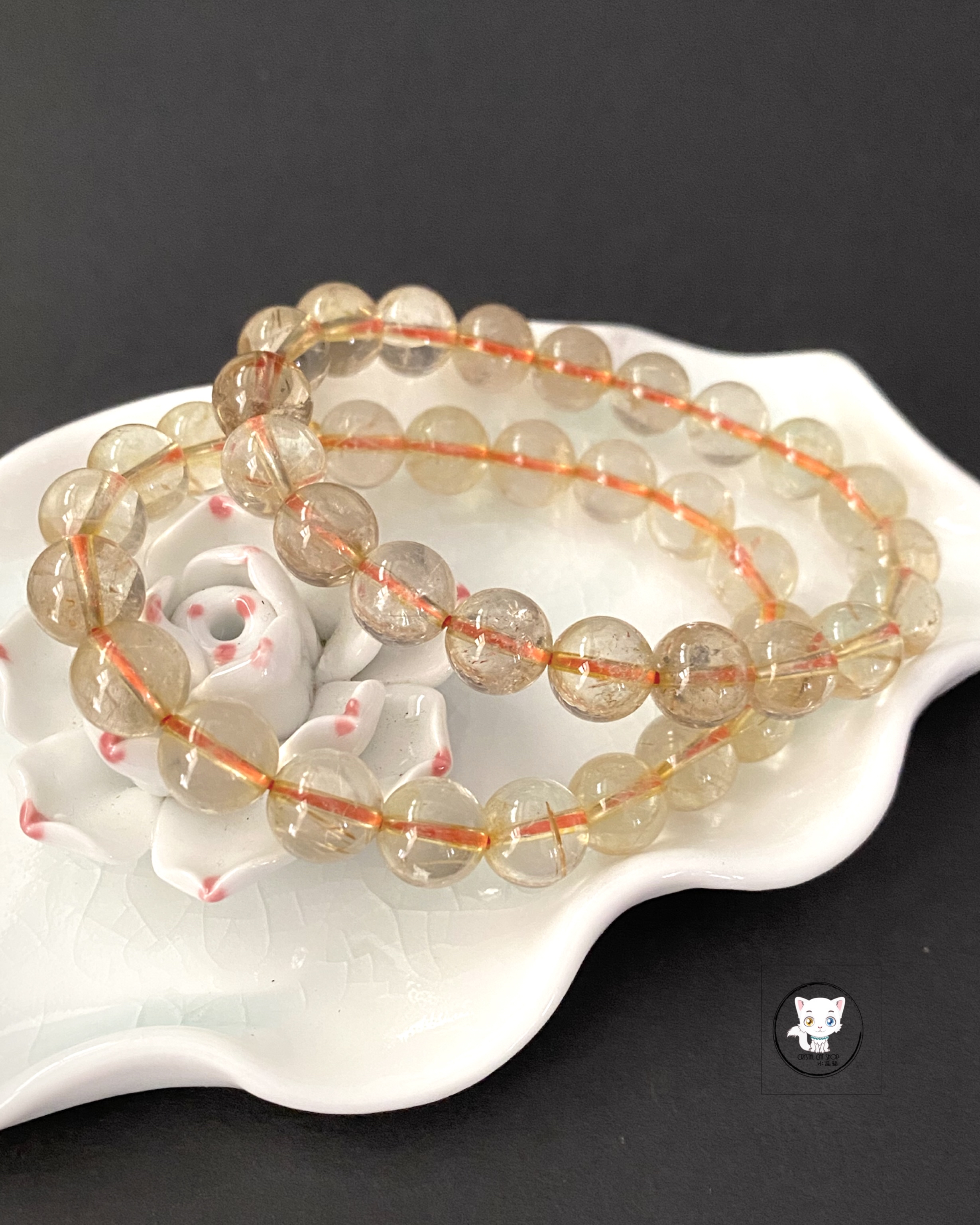 天然金髮晶手鏈 9.6mm