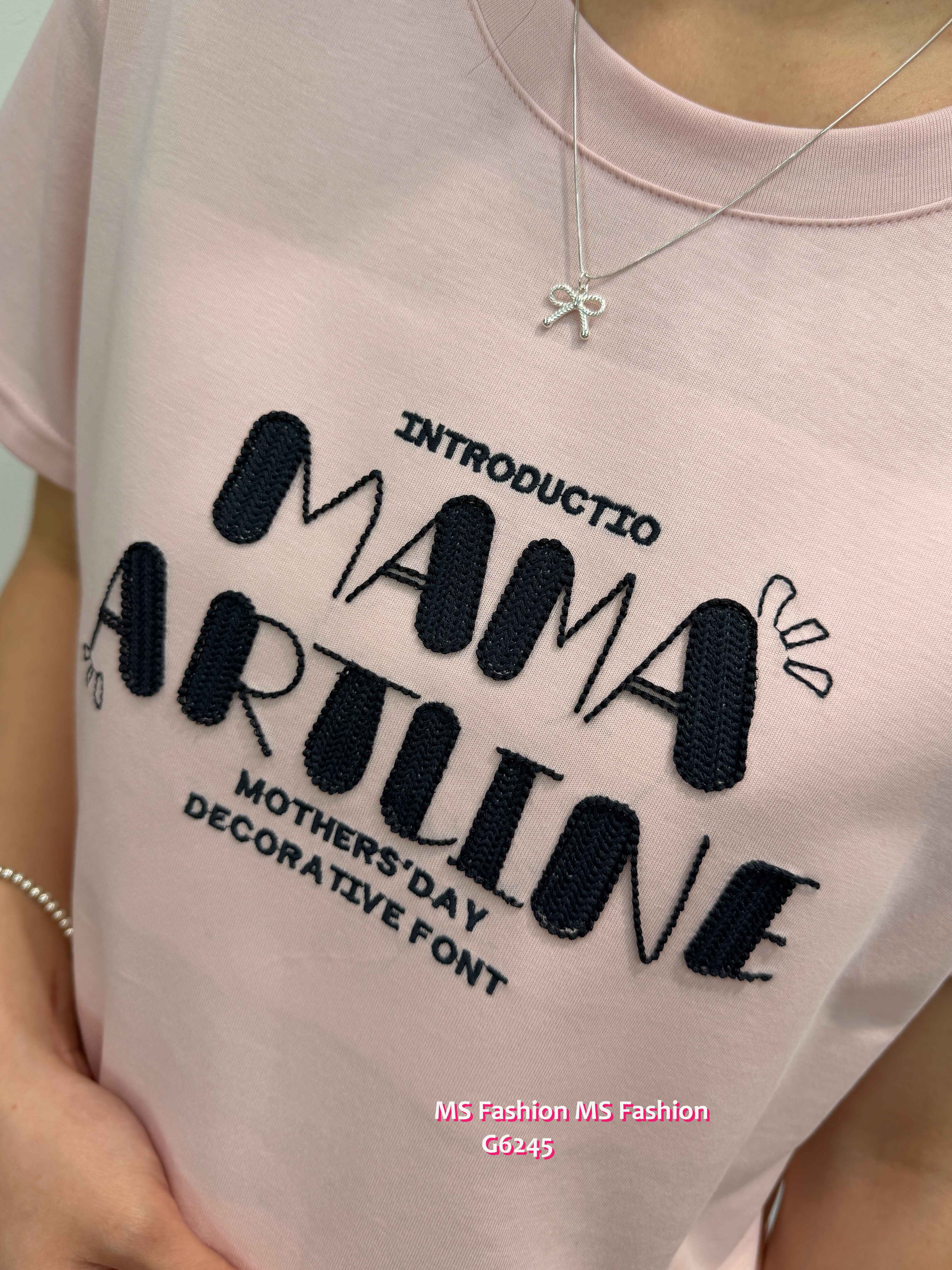 G6245 韓國🇰🇷立體字母tee仔