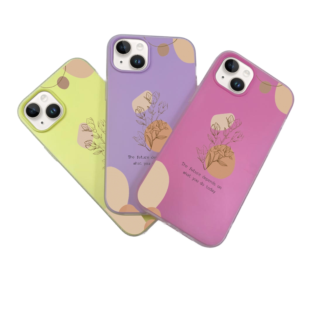 JELLY CASE PHONE FOR IPHONE - DESIGN FLOWER V