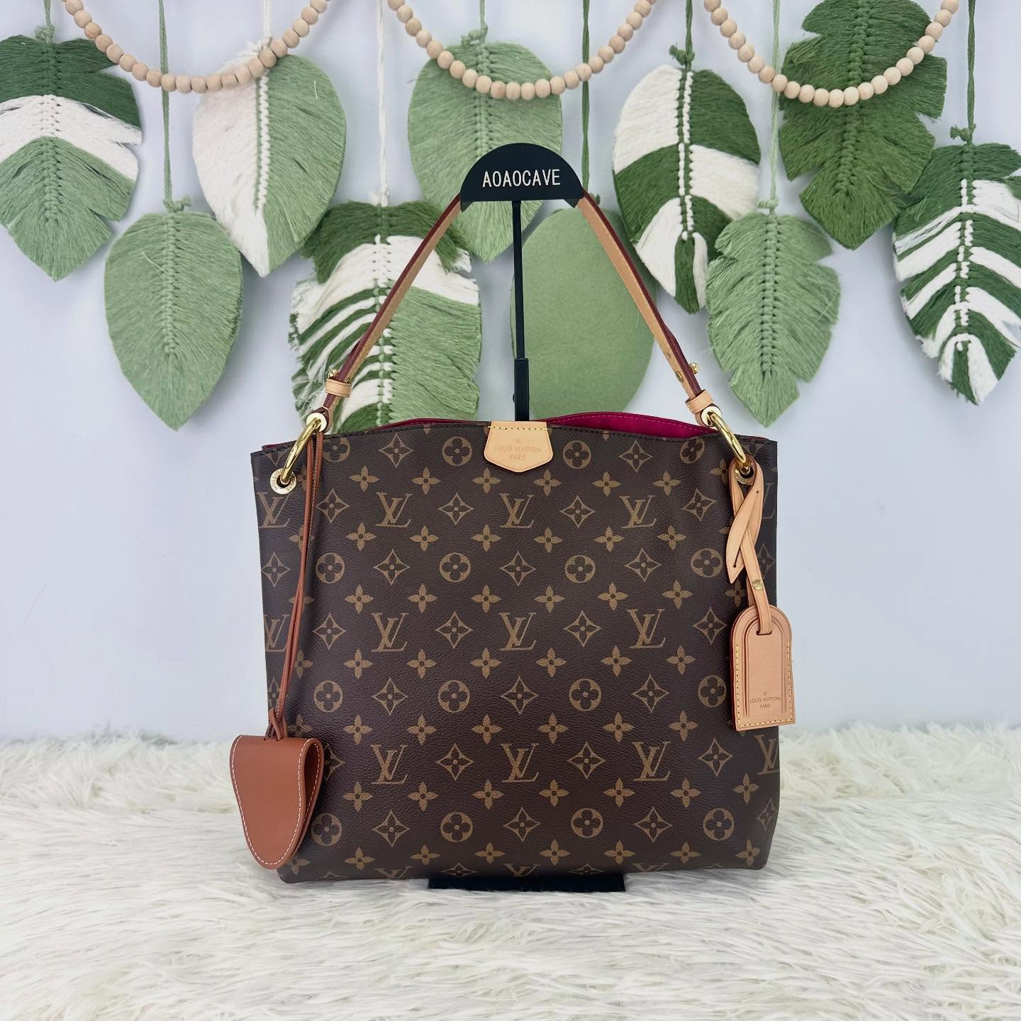 LV 🤍PRE OWNED Graceful Hobo PM Size 晶片款 全套有單🤎