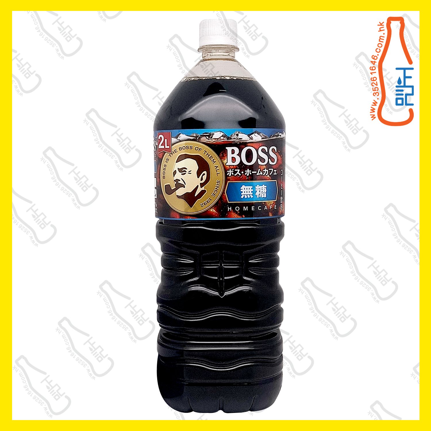 三得利Boss 無糖黑咖啡(大樽裝) 2L x 6支 /箱