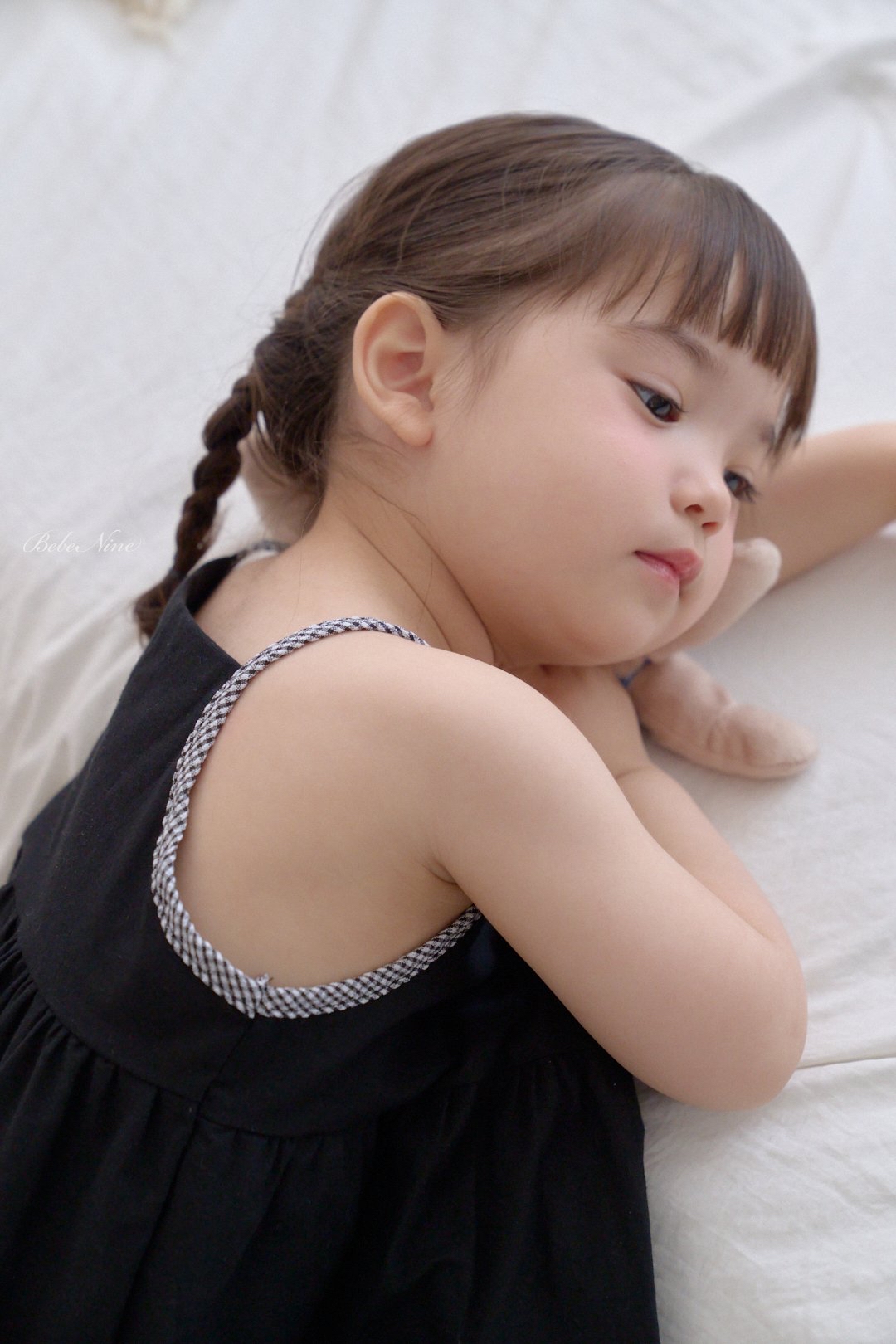 ☀️預訂 韓國直送☀️🇰🇷Bebenine三色荷葉邊下擺純棉吊帶連身裙