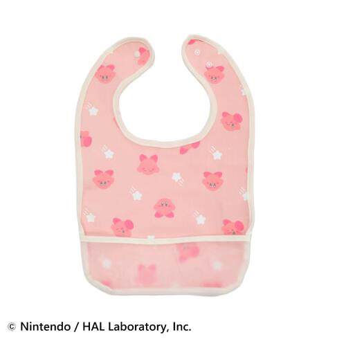 🇯🇵預訂 日本直送🇯🇵星之卡比印花粉紅色圍兜飯衣兩件套