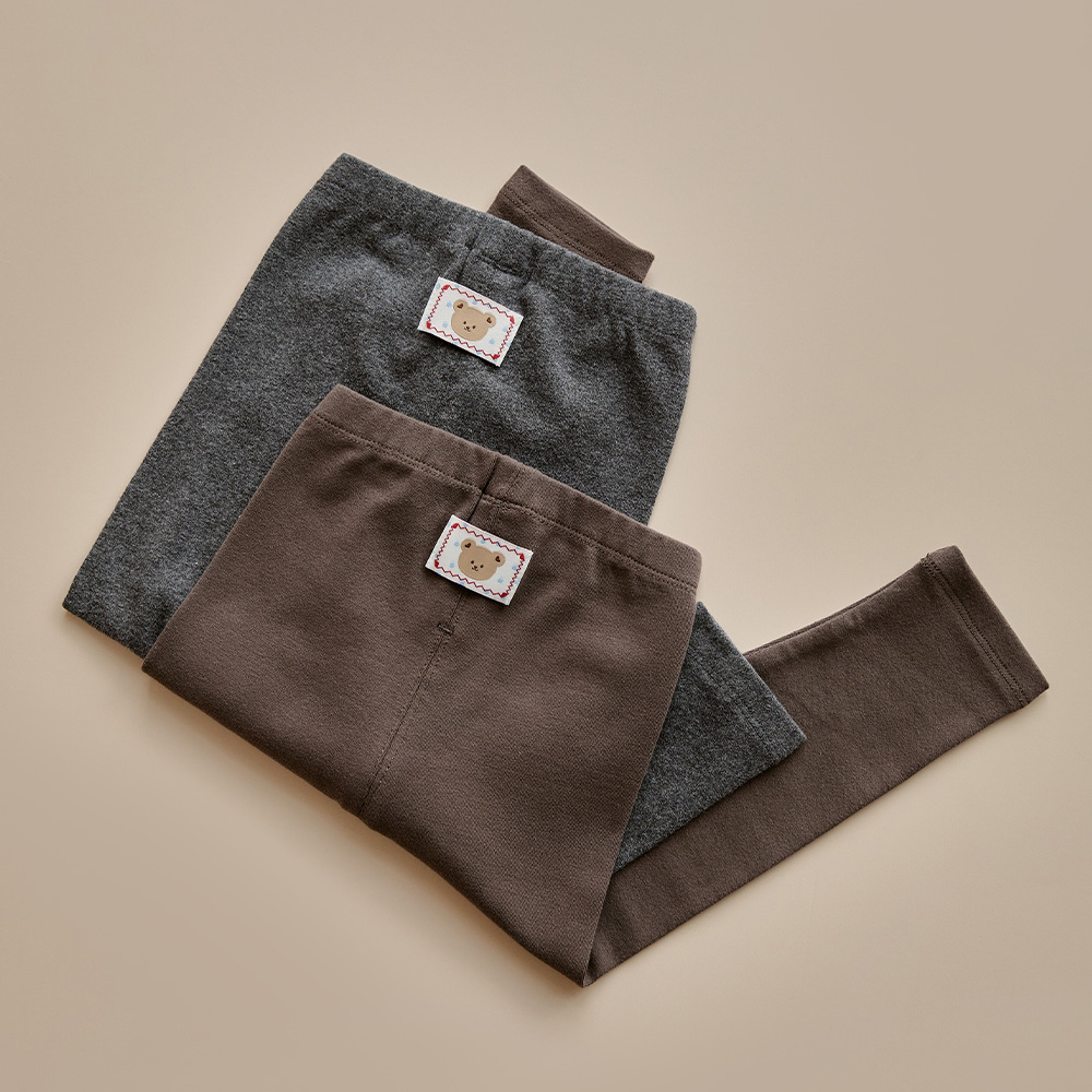 DOTTODOT 萌趣波點人物系列-百搭純色緊身褲