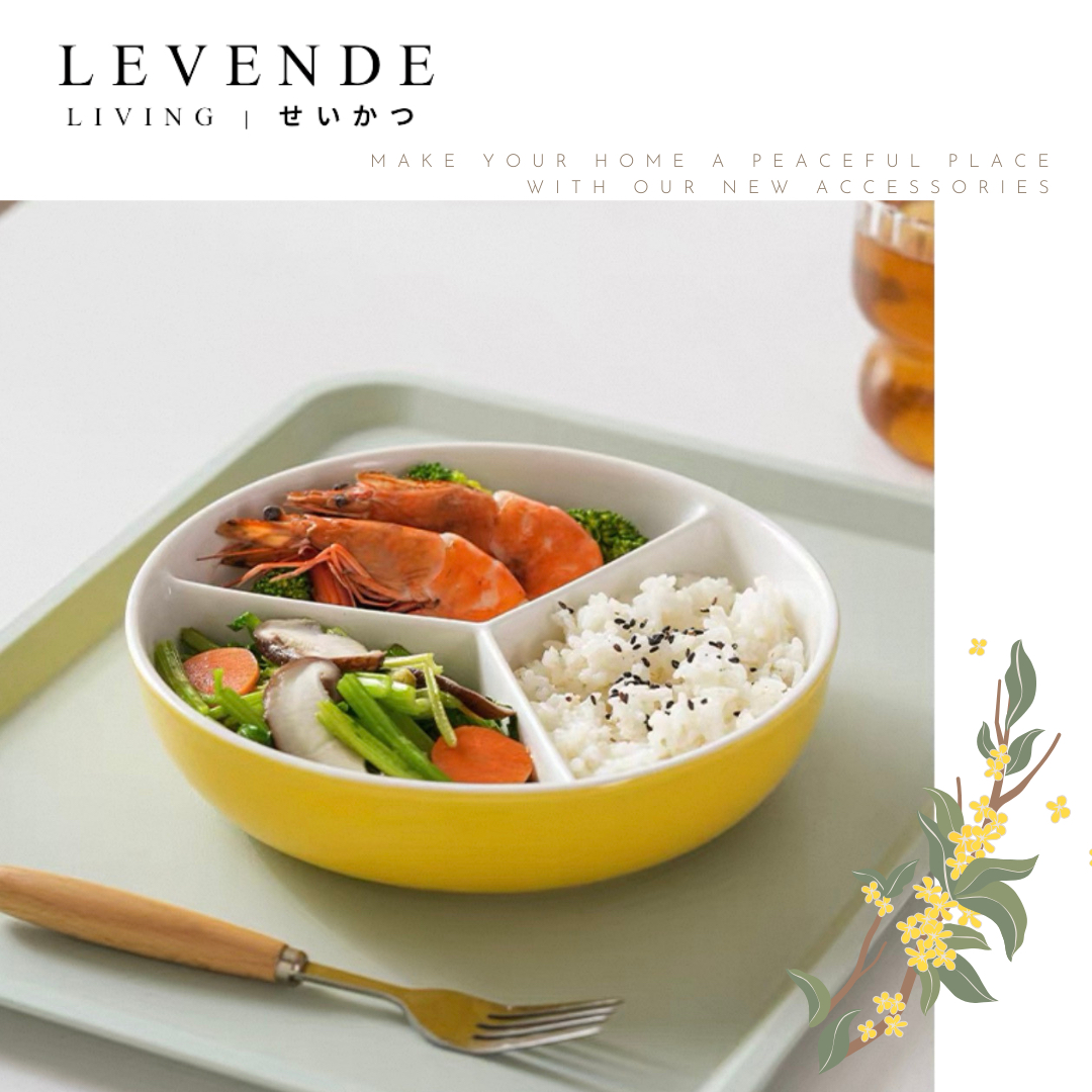 Levende簡約三分隔蒸盤