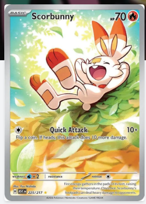 Pokemon TCG Mega Evolution—Ascended Heroes - SCORBUNNY-225/217