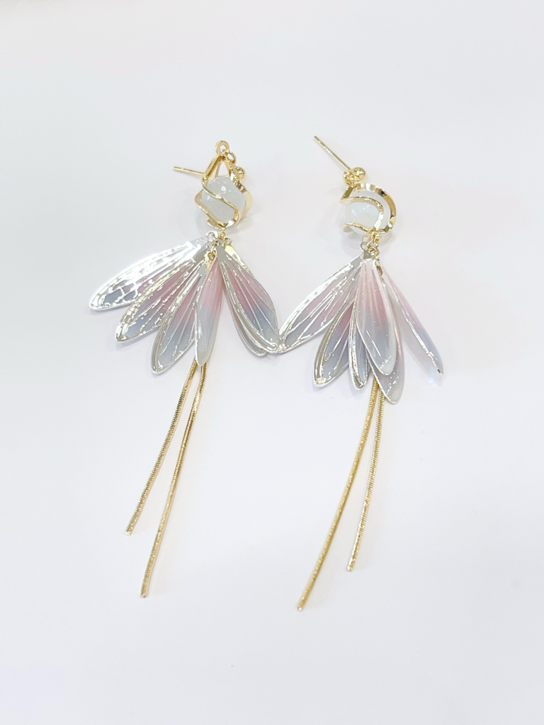 独特设计感扇形耳环