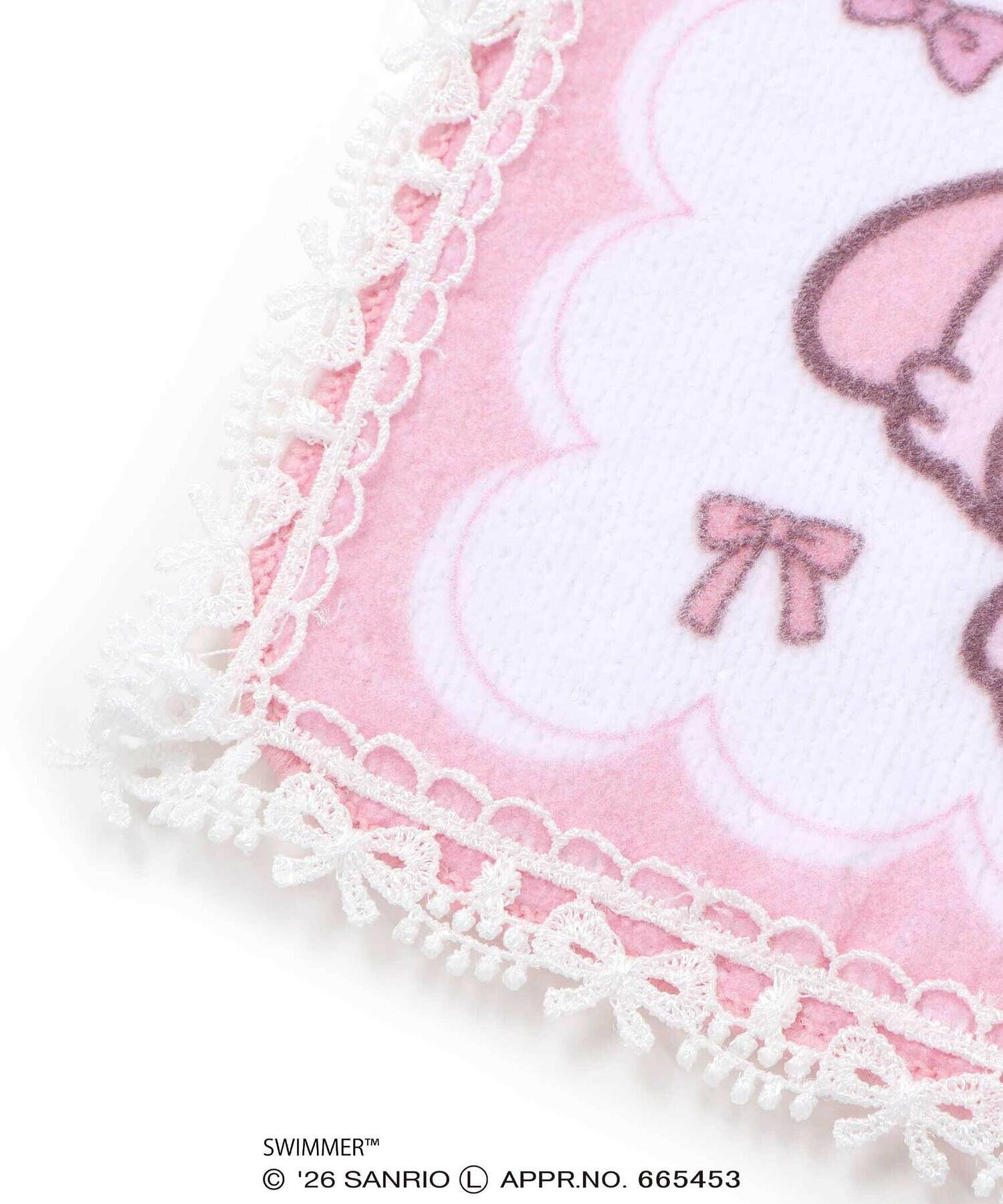 🇯🇵預訂 日本直送🇯🇵Slap Slip x Swimmer x Sanrio系列四色人物圖案蕾絲花邊毛巾手巾手帕