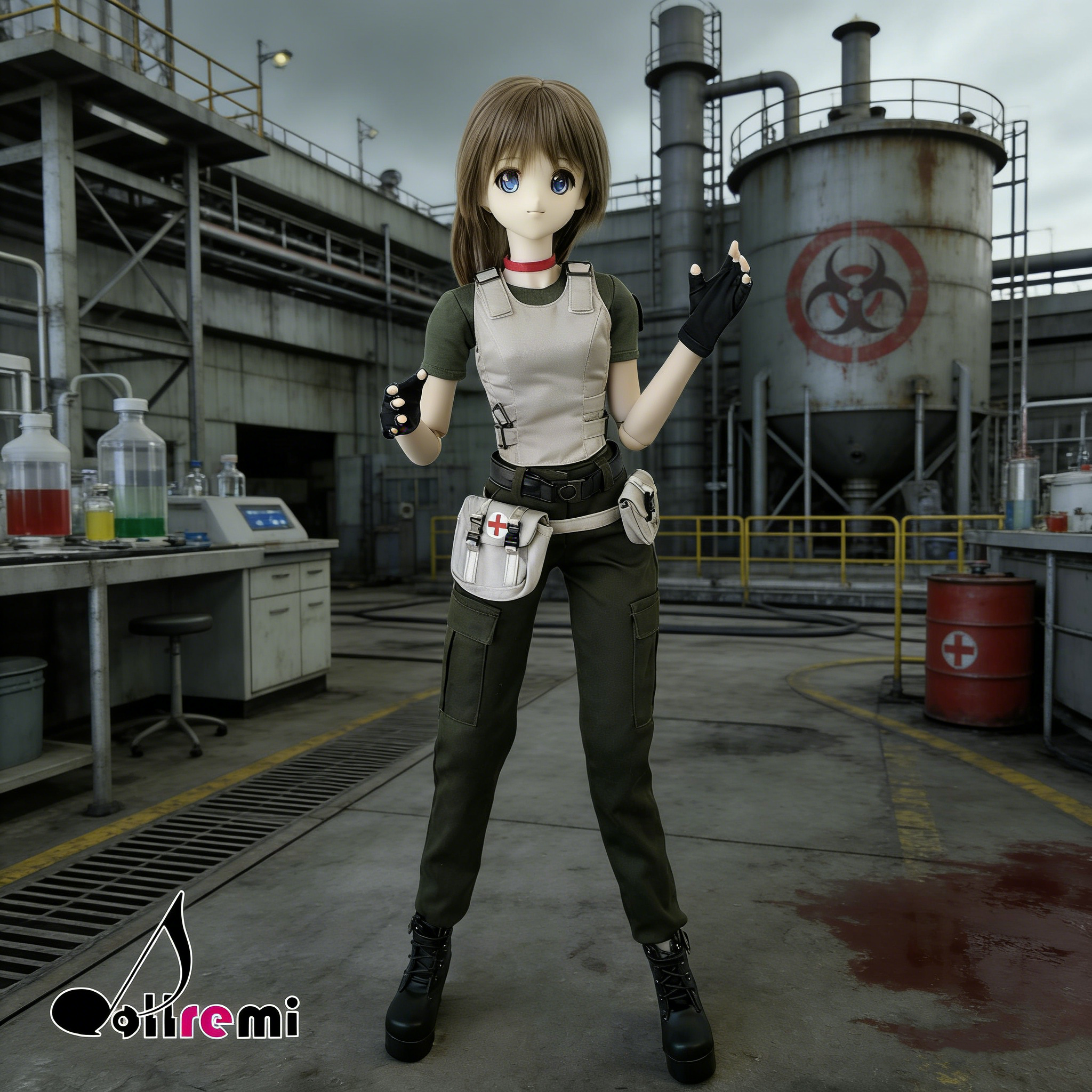 【dollremi】(DD0920) COS Resident Evil : Biohazard - Rebecca Chamber 生化危機 - 瑞貝卡·查姆博斯 Standard S.T.A.R.S.2002 costume