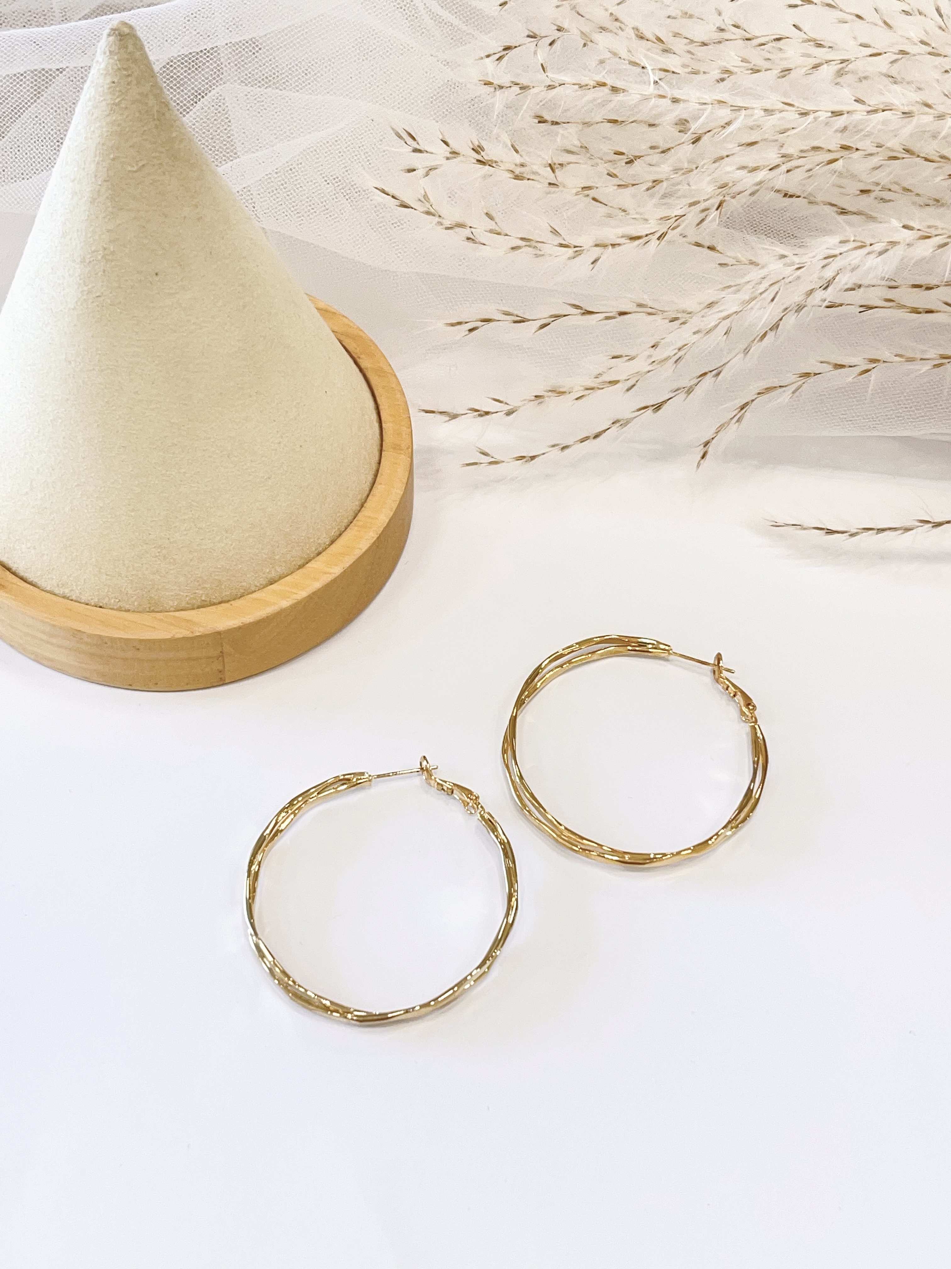 小众百搭切面耳圈耳环