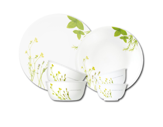 856/6件套康寧餐具(2碗+2湯碗+1小碟+1大碟)