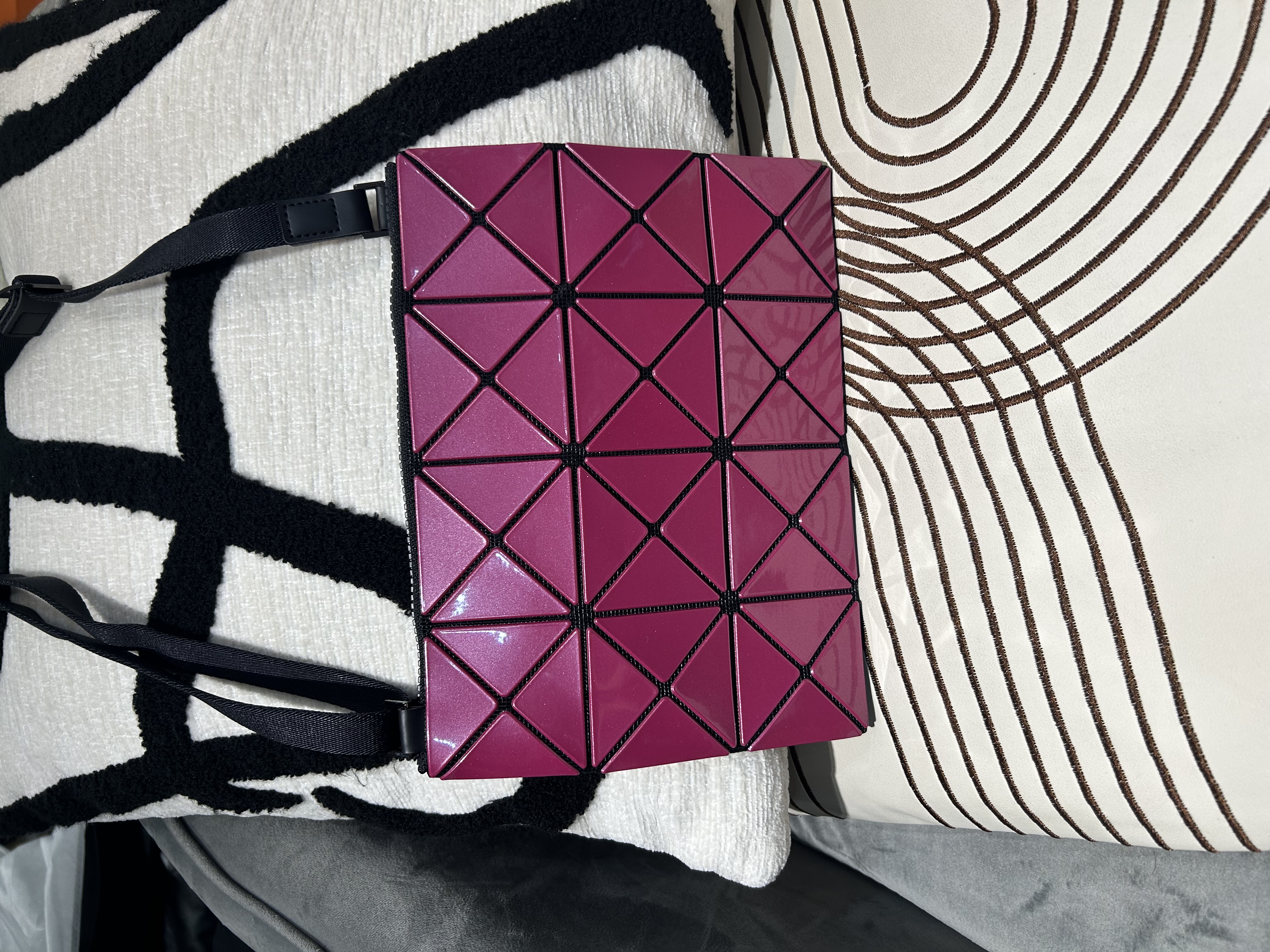 Issey Miyake Bao Bao Lucent W Color Crossbody Bag 100%Authentic, 98%New