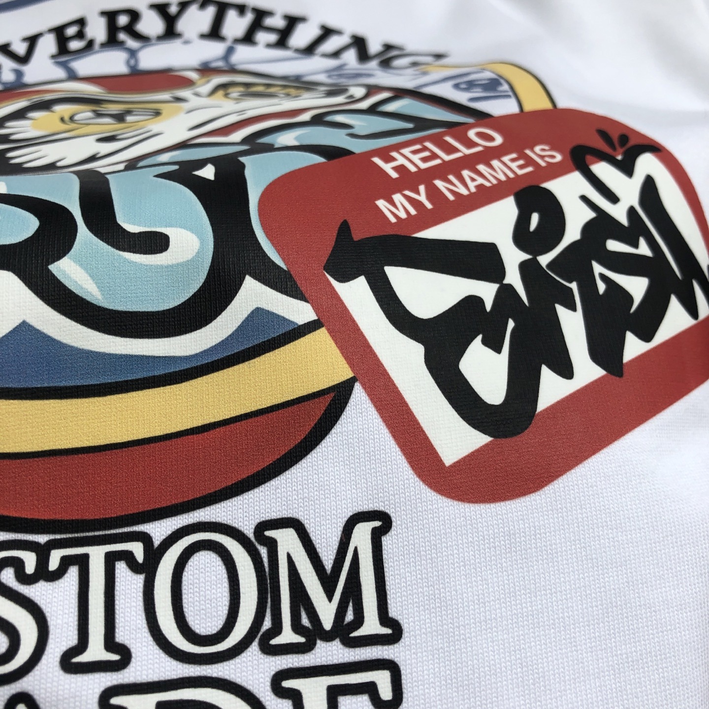 Evisu 達摩塗鴉印花短袖Tee 