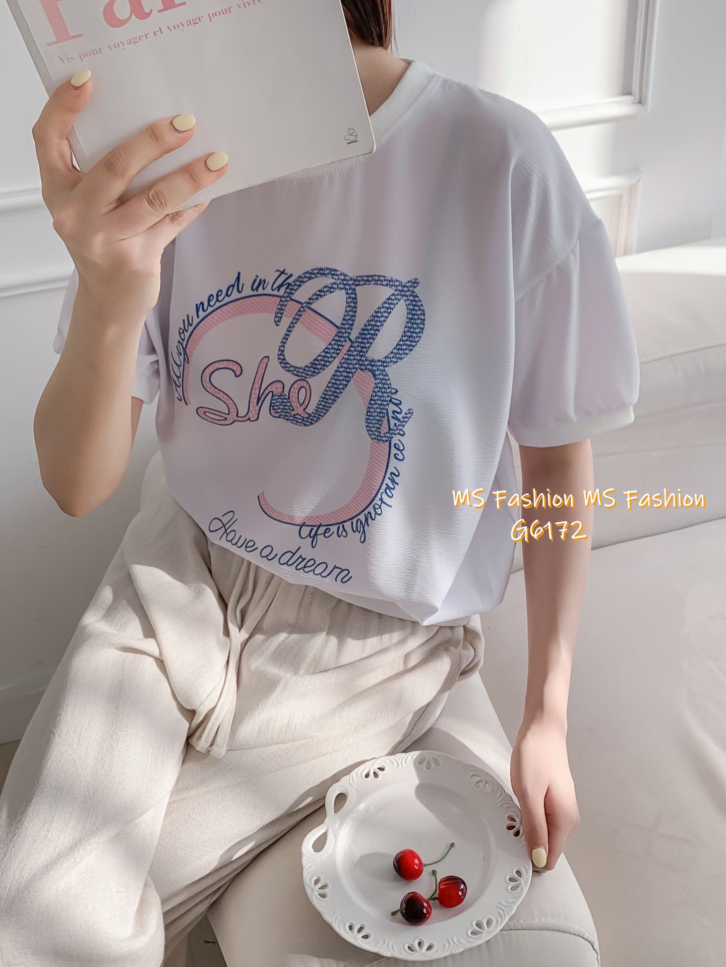 G6172 韓國🇰🇷靚print top