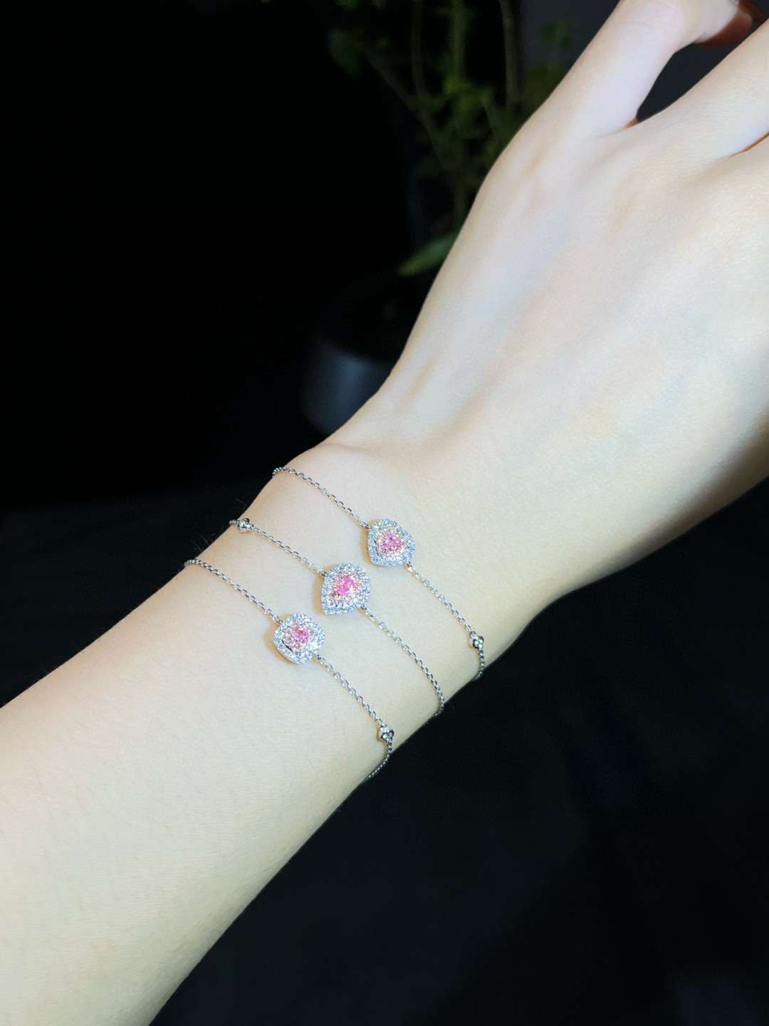 18K Pink Diamond Bracelet 
